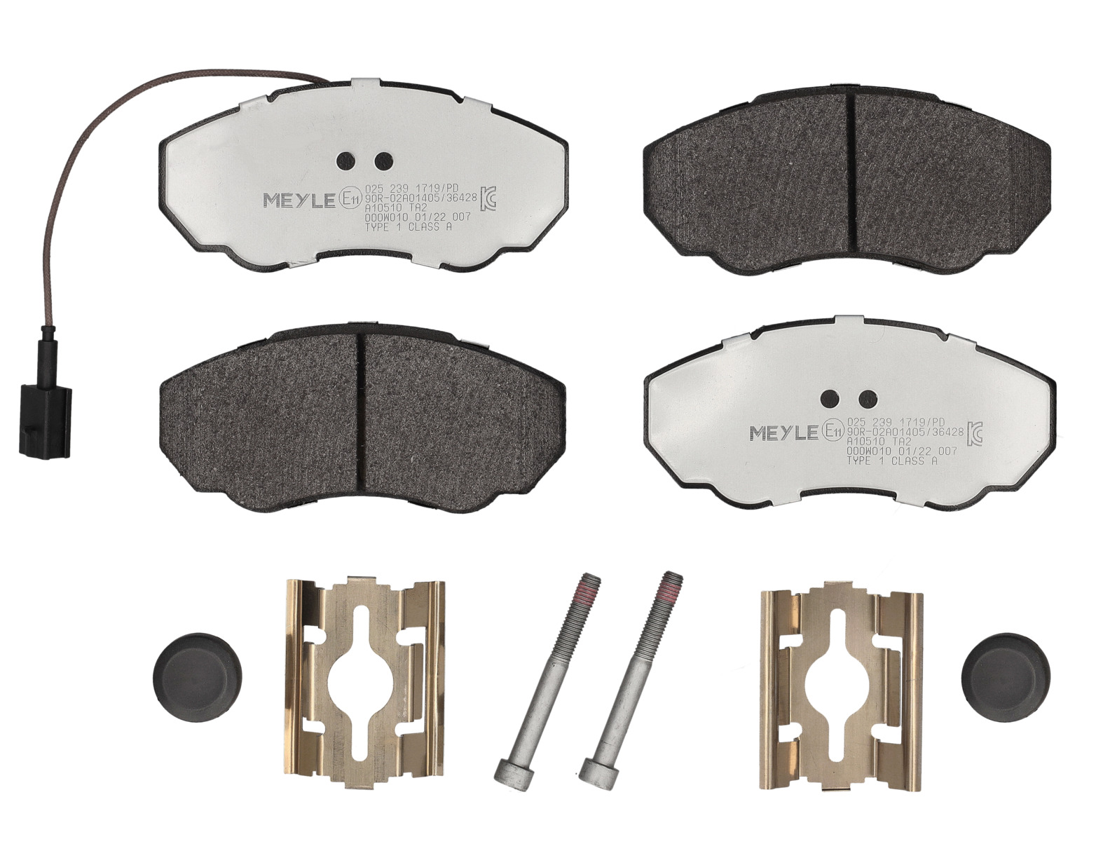 MEYLE Bremseklodser 0252391719pd foraksel for PEUGEOT CITROËN FIAT