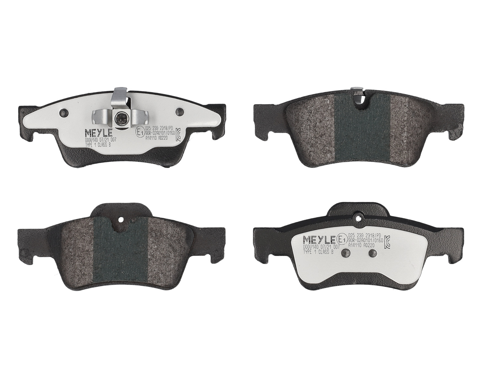 MEYLE Bremseklodser 0252392318pd bagaksel for MERCEDES-BENZ