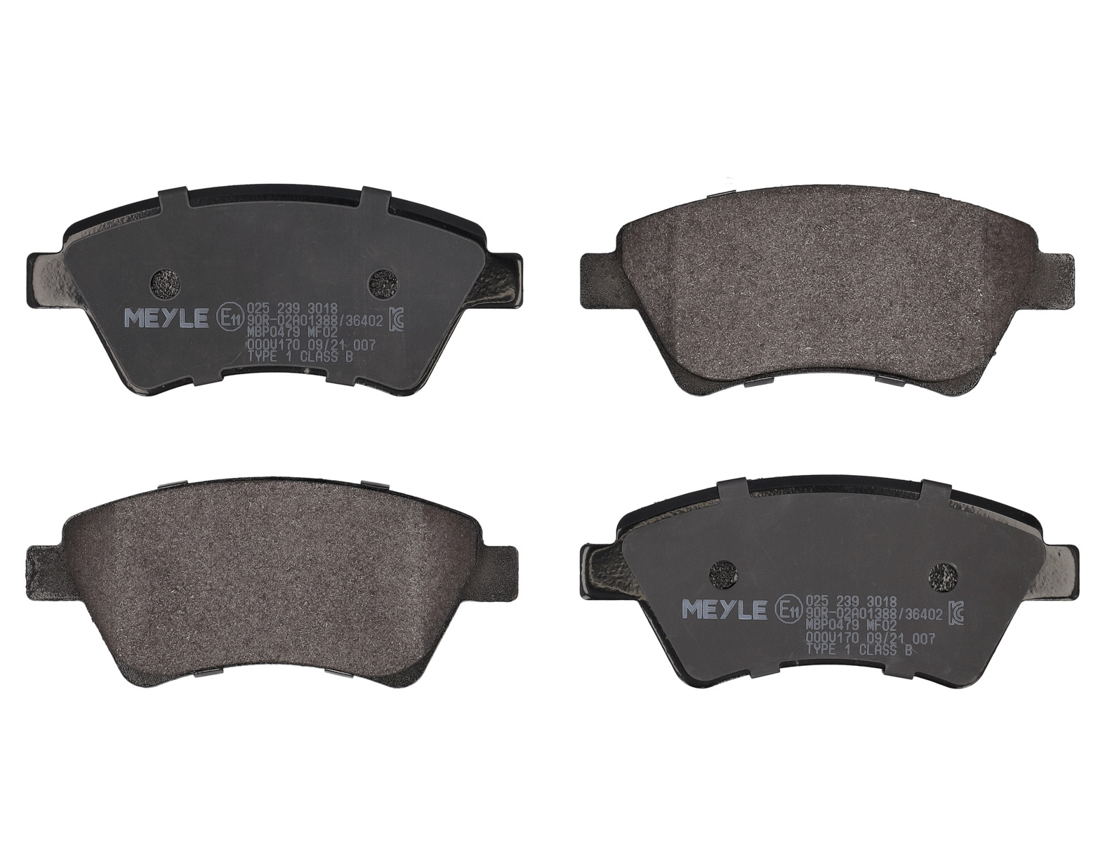 MEYLE Bremseklodser 0252393018 foraksel for RENAULT