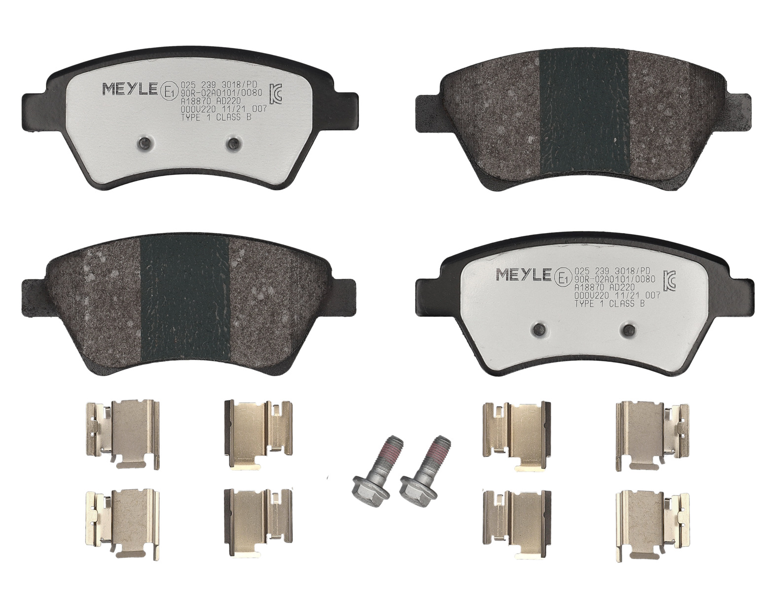 MEYLE Bremseklodser 0252393018pd foraksel for RENAULT