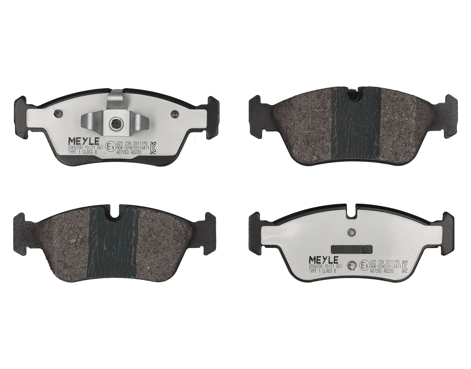 MEYLE Bremseklodser 0252393517pd foraksel for BMW