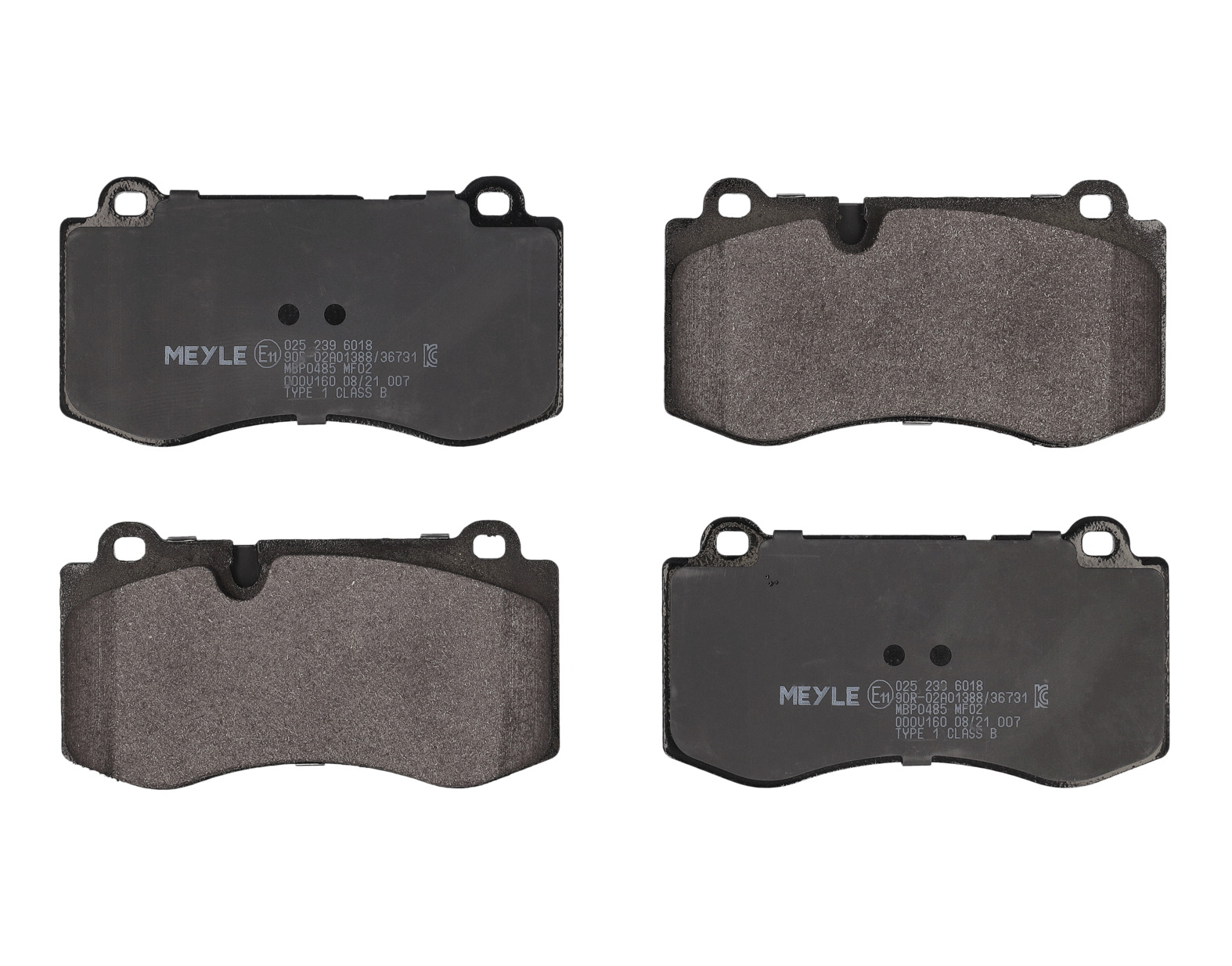 MEYLE Bremseklodser 0252396018 foraksel for MERCEDES-BENZ