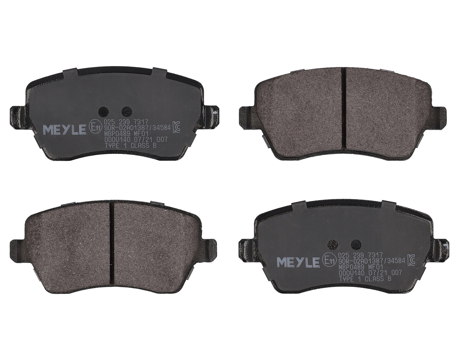 MEYLE Bremseklodser 0252397317 foraksel for MERCEDES-BENZ LADA DACIA NISSAN RENAULT
