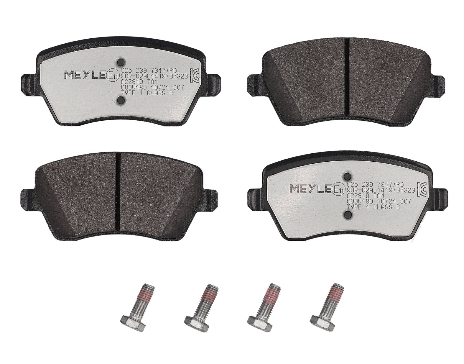 MEYLE Bremseklodser 0252397317pd foraksel for MERCEDES-BENZ DACIA LADA NISSAN RENAULT