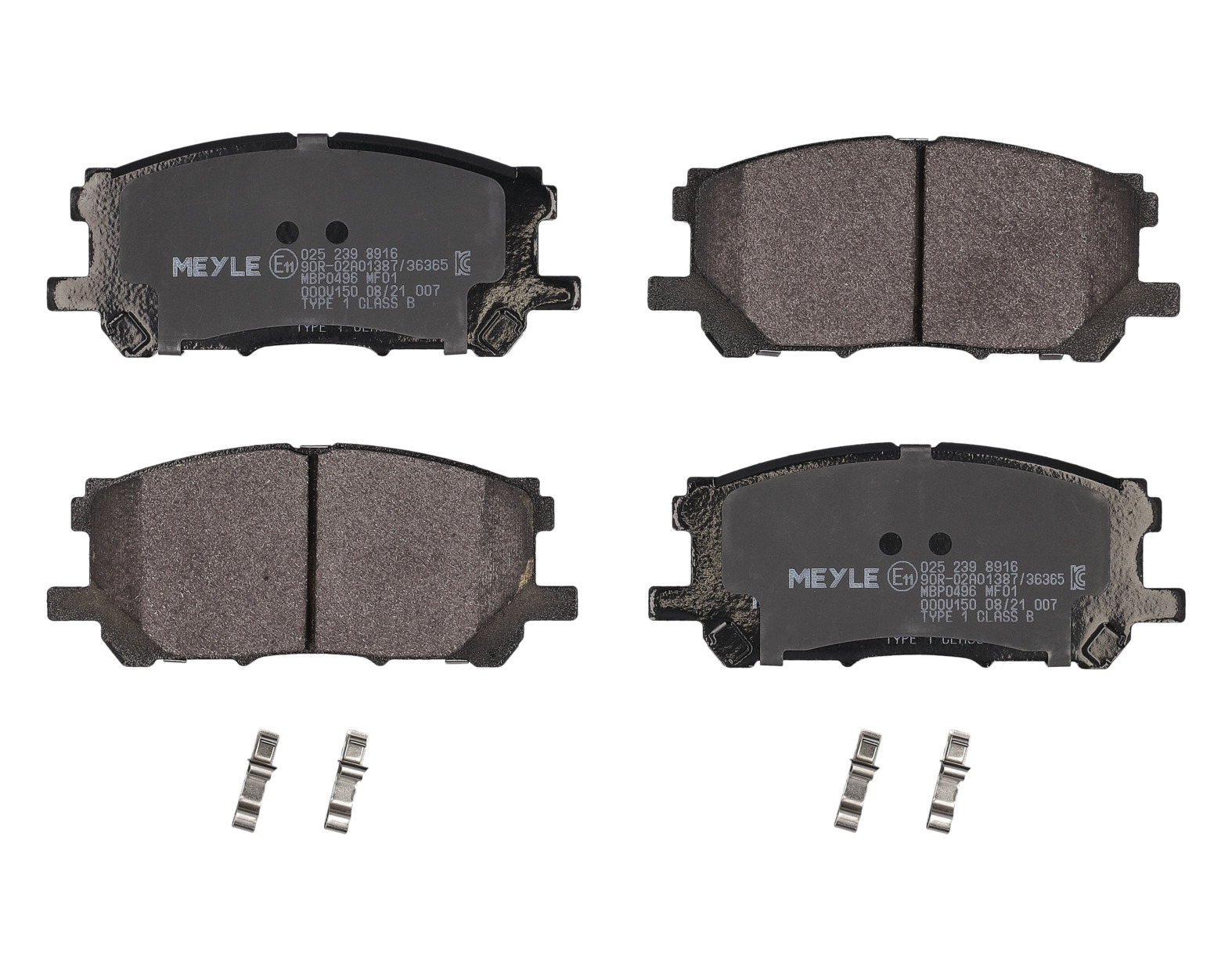 MEYLE Bremseklodser 0252398916 foraksel for LEXUS