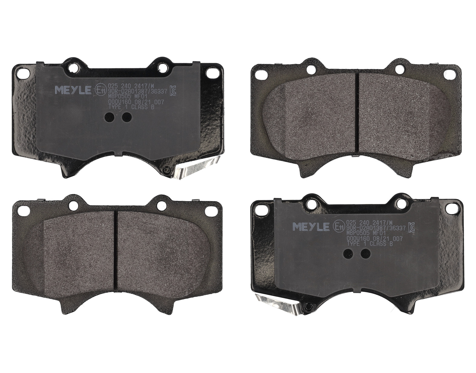 MEYLE Bremseklodser 0252402417w foraksel for MITSUBISHI TOYOTA LEXUS