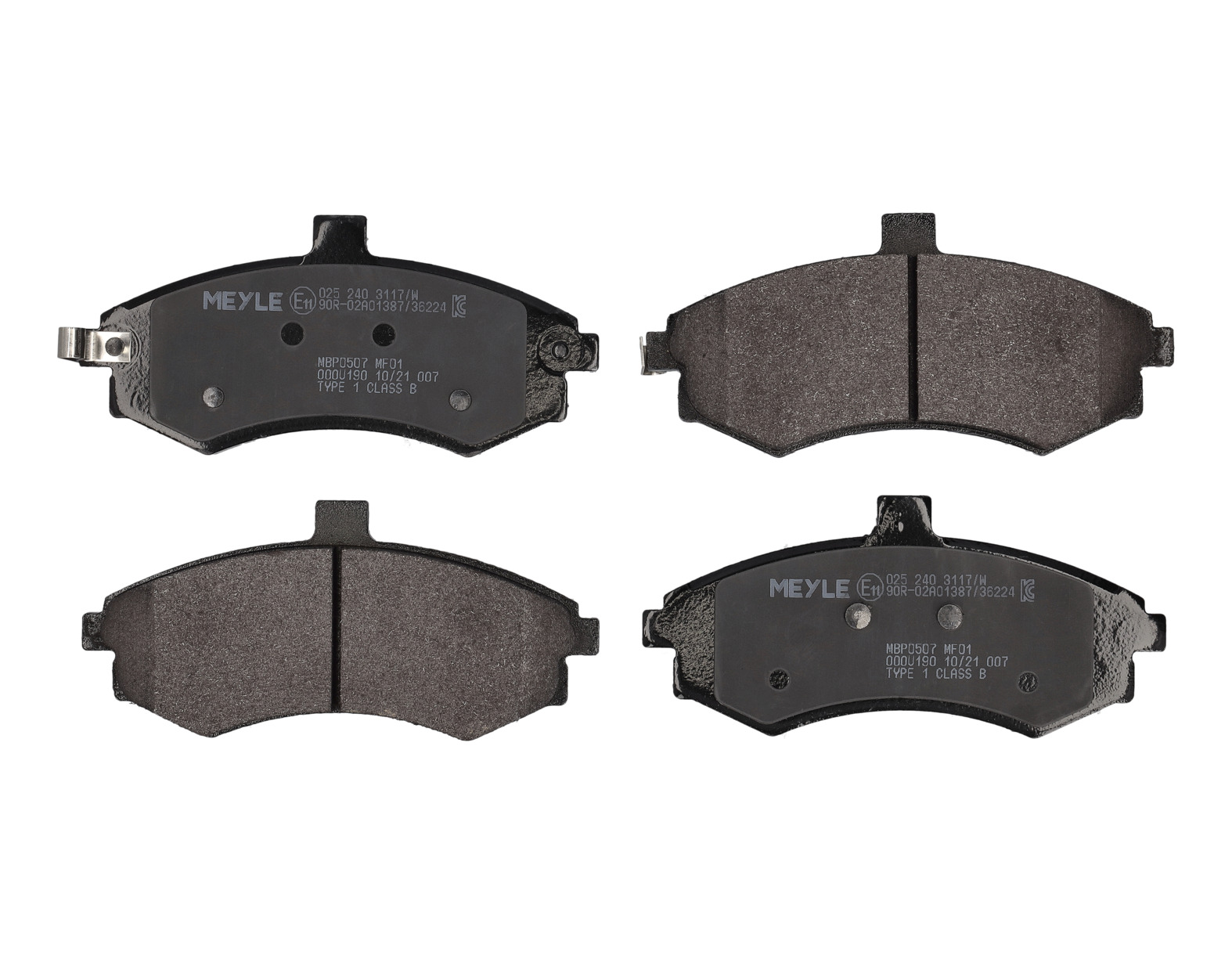 MEYLE Bremseklodser 0252403117w foraksel for HYUNDAI KIA