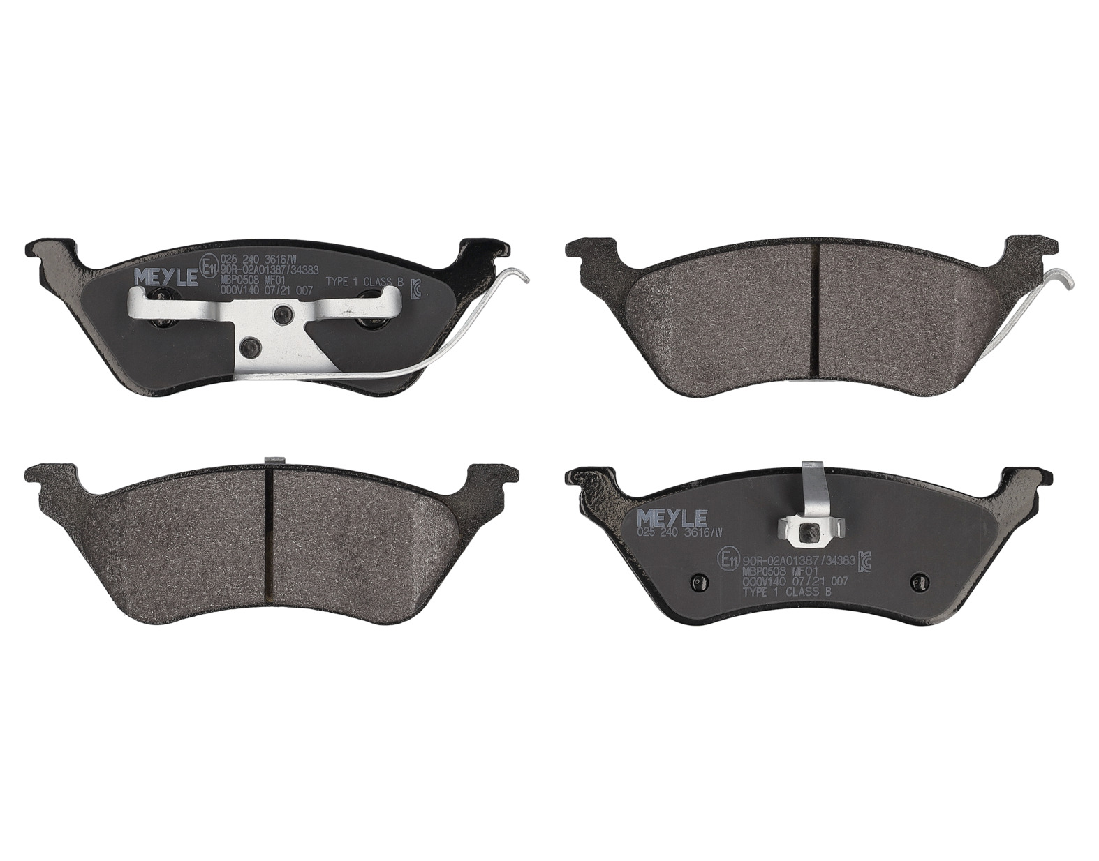 MEYLE Bremseklodser 0252403616w bagaksel for CHRYSLER JEEP