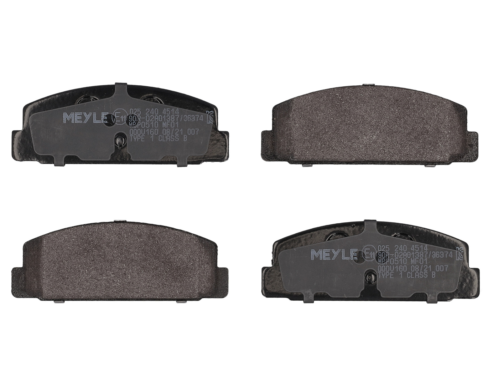 MEYLE Bremseklodser 0252404514 bagaksel for MAZDA