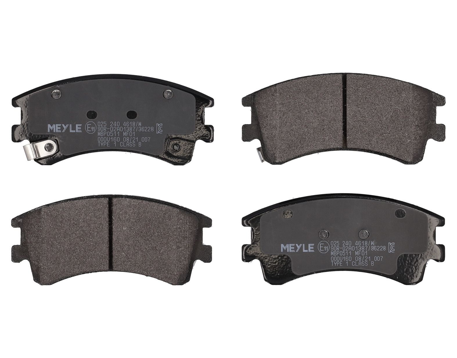 MEYLE Bremseklodser 0252404618w foraksel for MAZDA