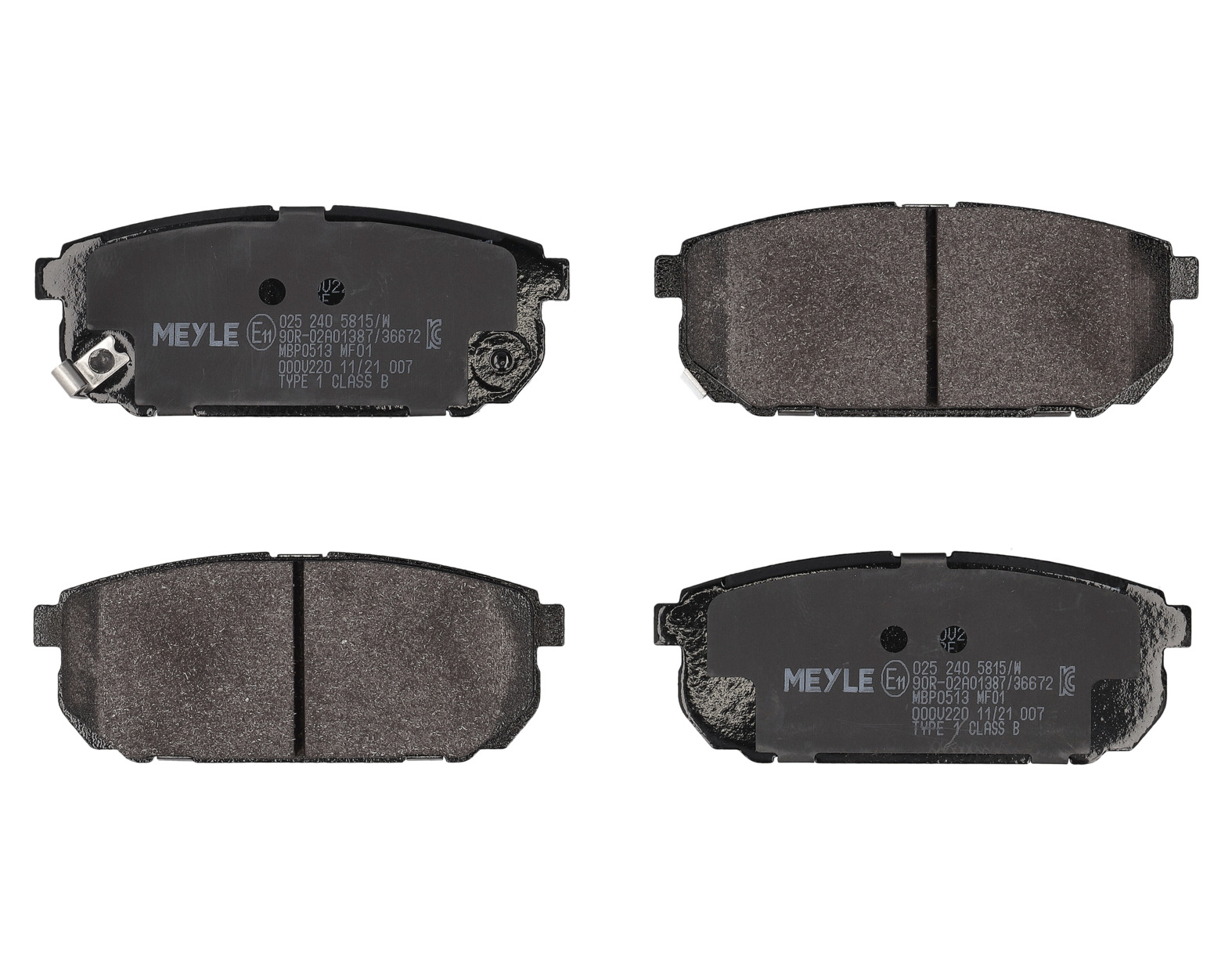 MEYLE Bremseklodser 0252405815w bagaksel for KIA