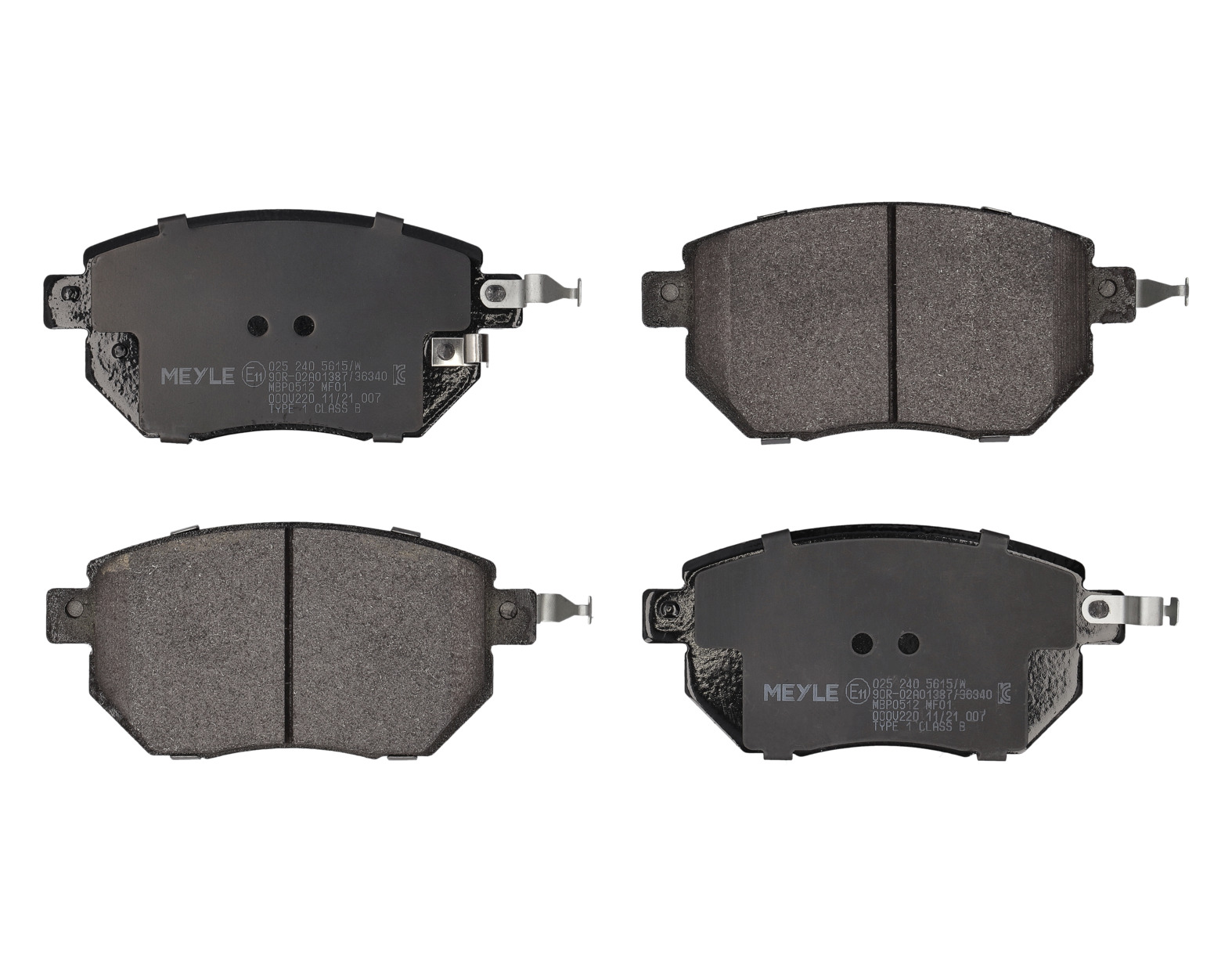 MEYLE Bremseklodser 0252405615w foraksel for NISSAN INFINITI