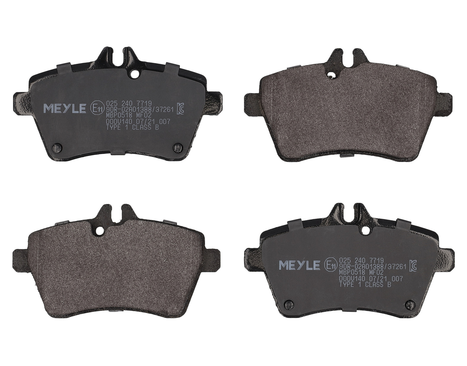 MEYLE Bremseklodser 0252407719 foraksel for MERCEDES-BENZ