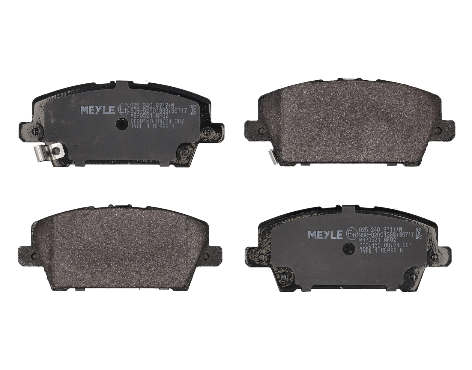 MEYLE Bremseklodser 0252408717w foraksel for HONDA