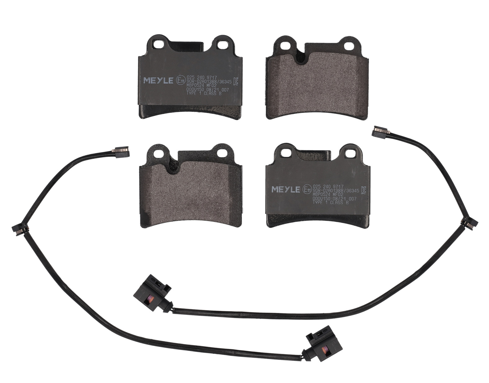 MEYLE Bremseklodser 0252409717 bagaksel for VW
