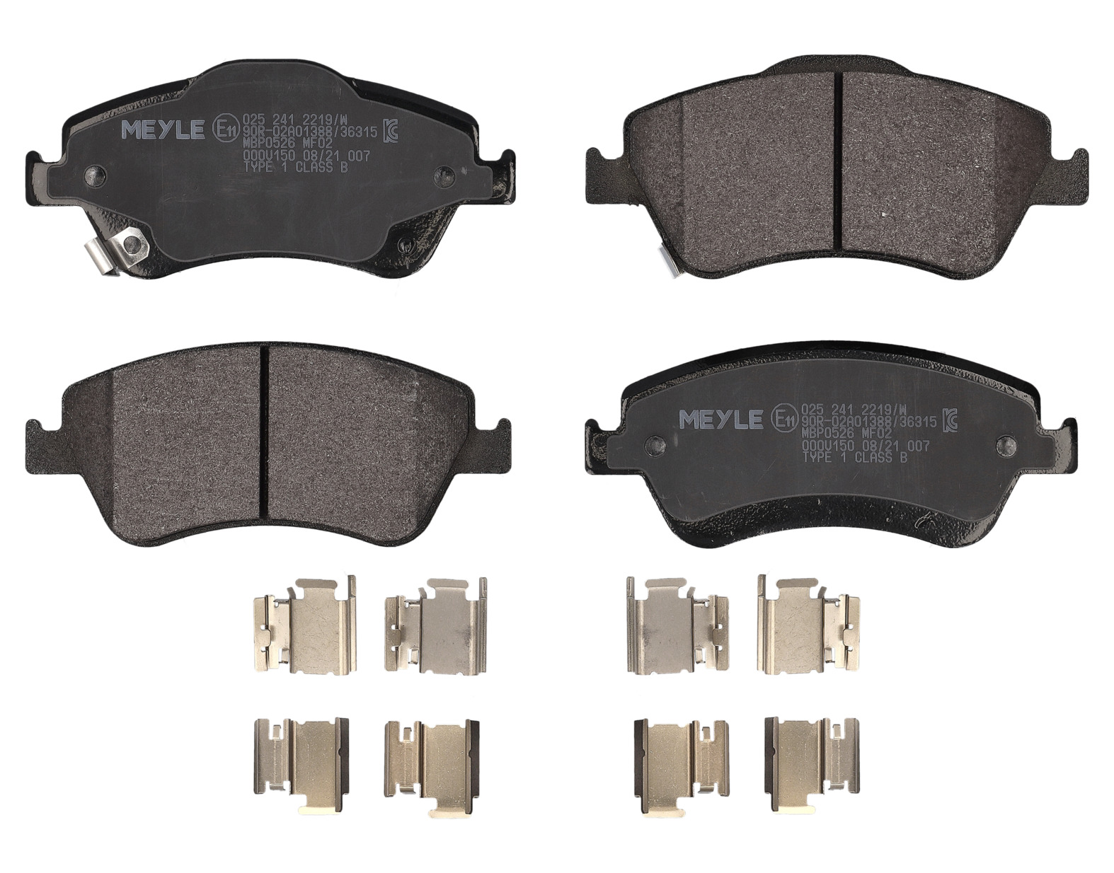 MEYLE Bremseklodser 0252412219w foraksel for TOYOTA