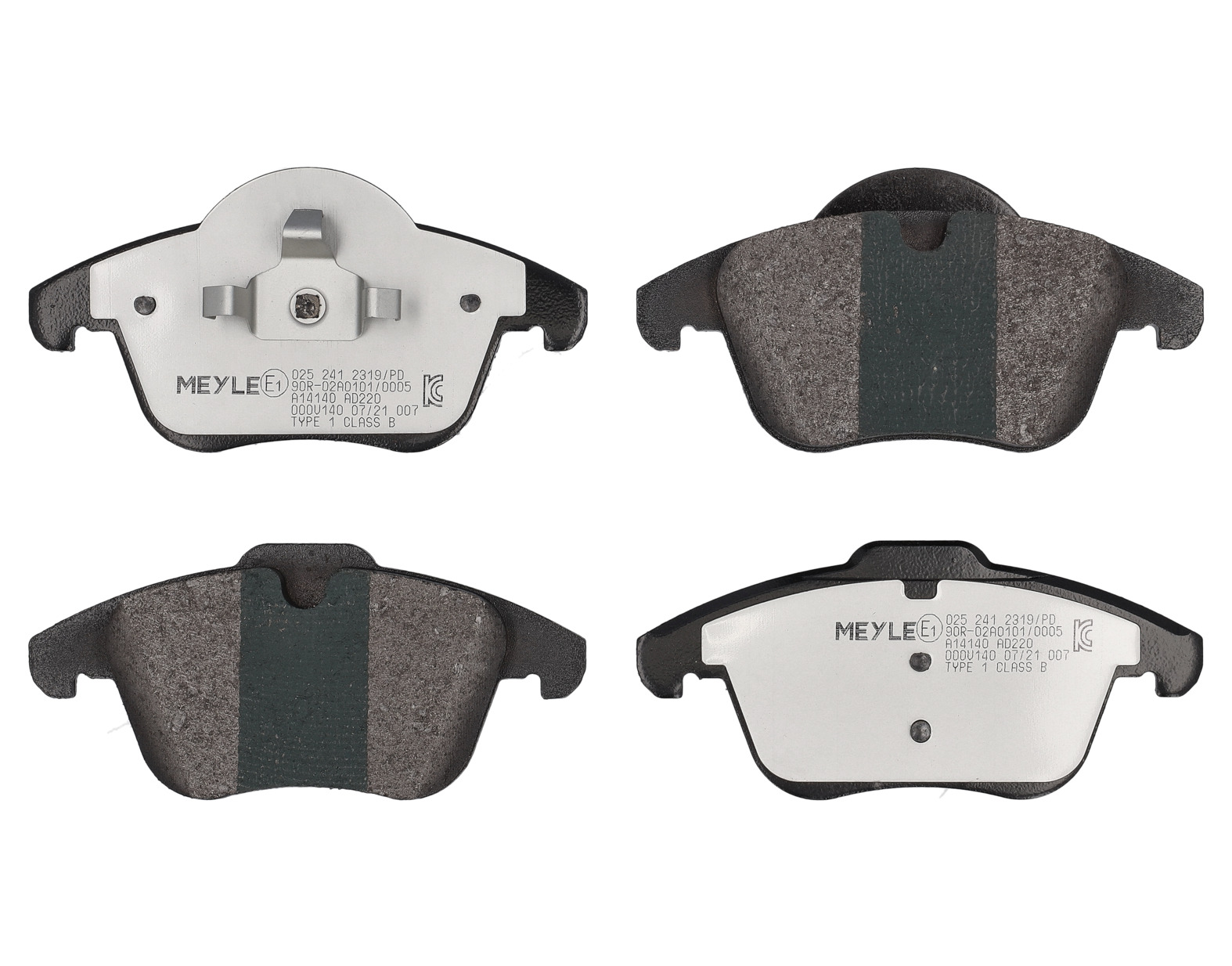 MEYLE Bremseklodser 0252412319pd foraksel for FORD VOLVO LAND ROVER