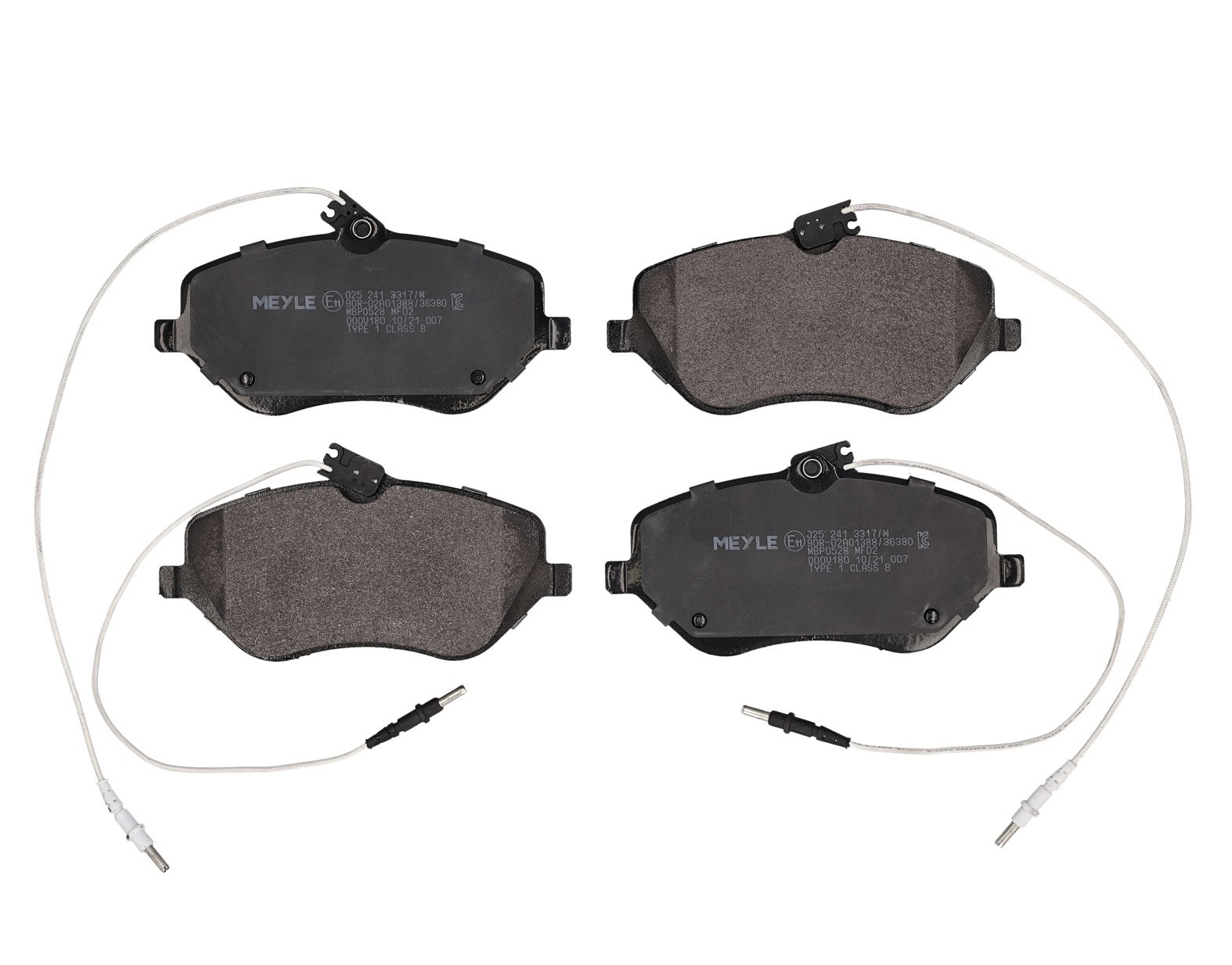 MEYLE Bremseklodser 0252413317w foraksel for PEUGEOT CITROËN