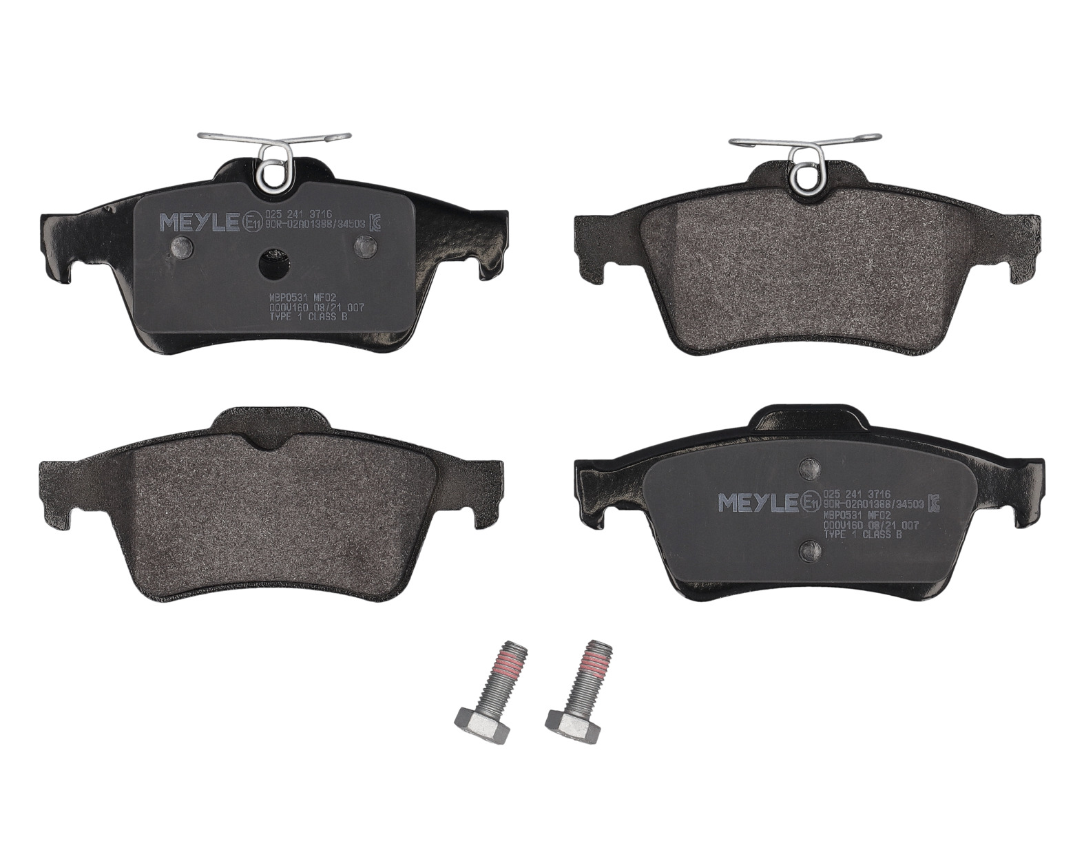MEYLE Bremseklodser 0252413716 bagaksel for CITROËN FORD VAUXHALL SAAB CADILLAC GENERAL MOTORS JAGUAR RENAULT