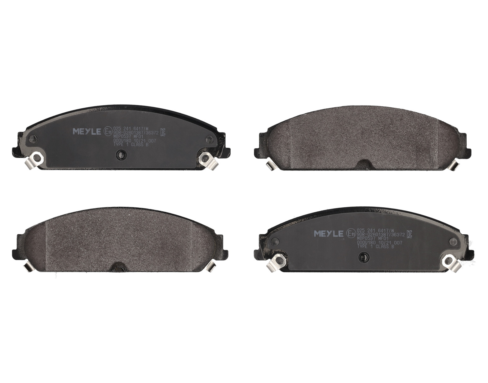 MEYLE Bremseklodser 0252416417w foraksel for LANCIA CHRYSLER