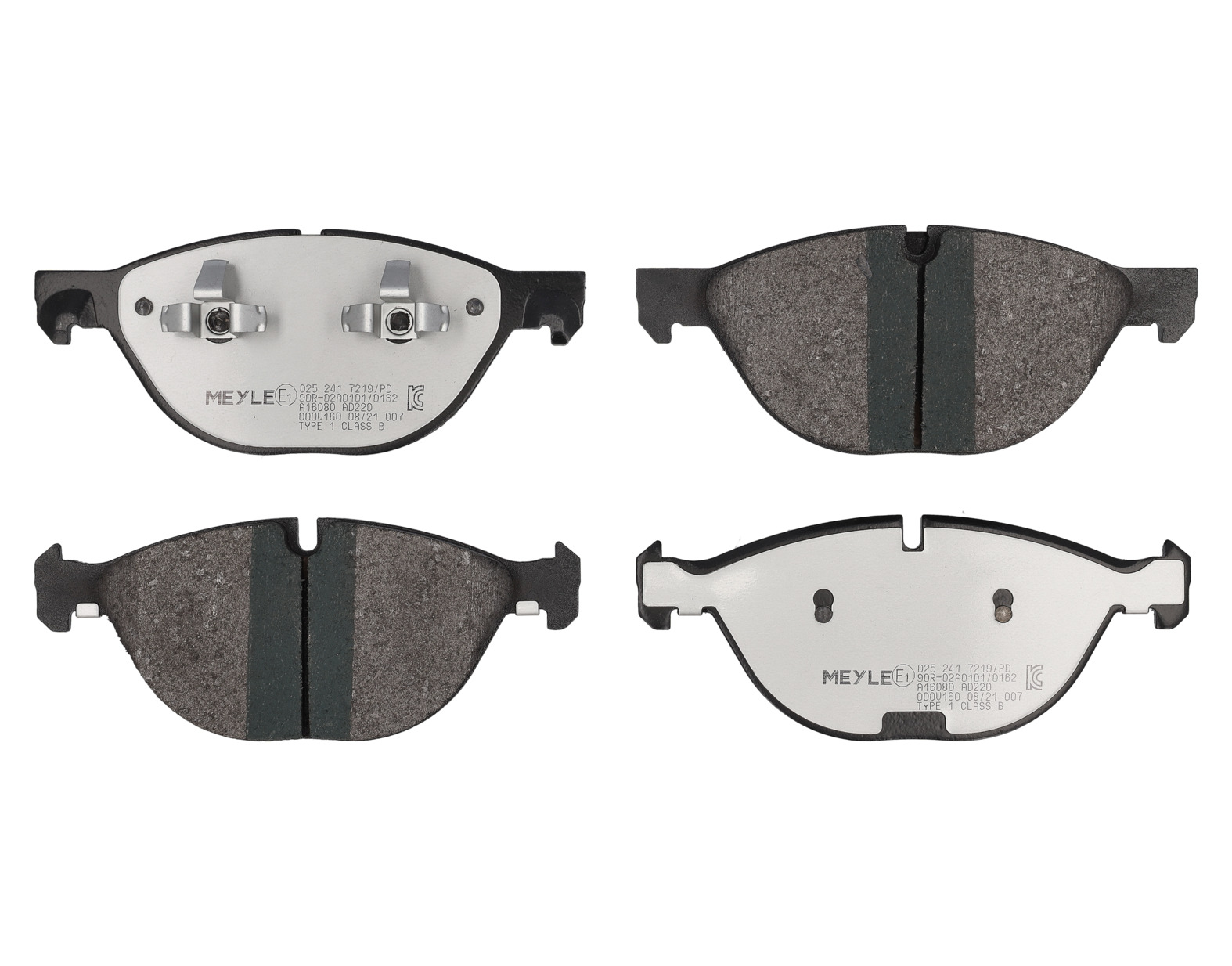 MEYLE Bremseklodser 0252417219pd foraksel for BMW