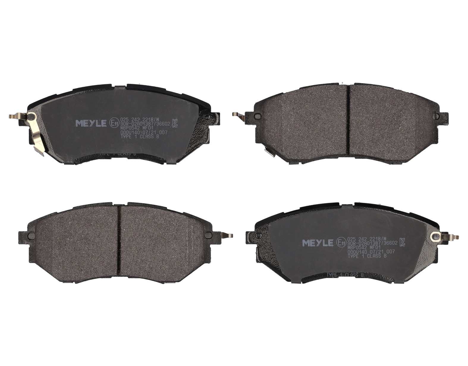 MEYLE Bremseklodser 0252422218w foraksel for SUBARU