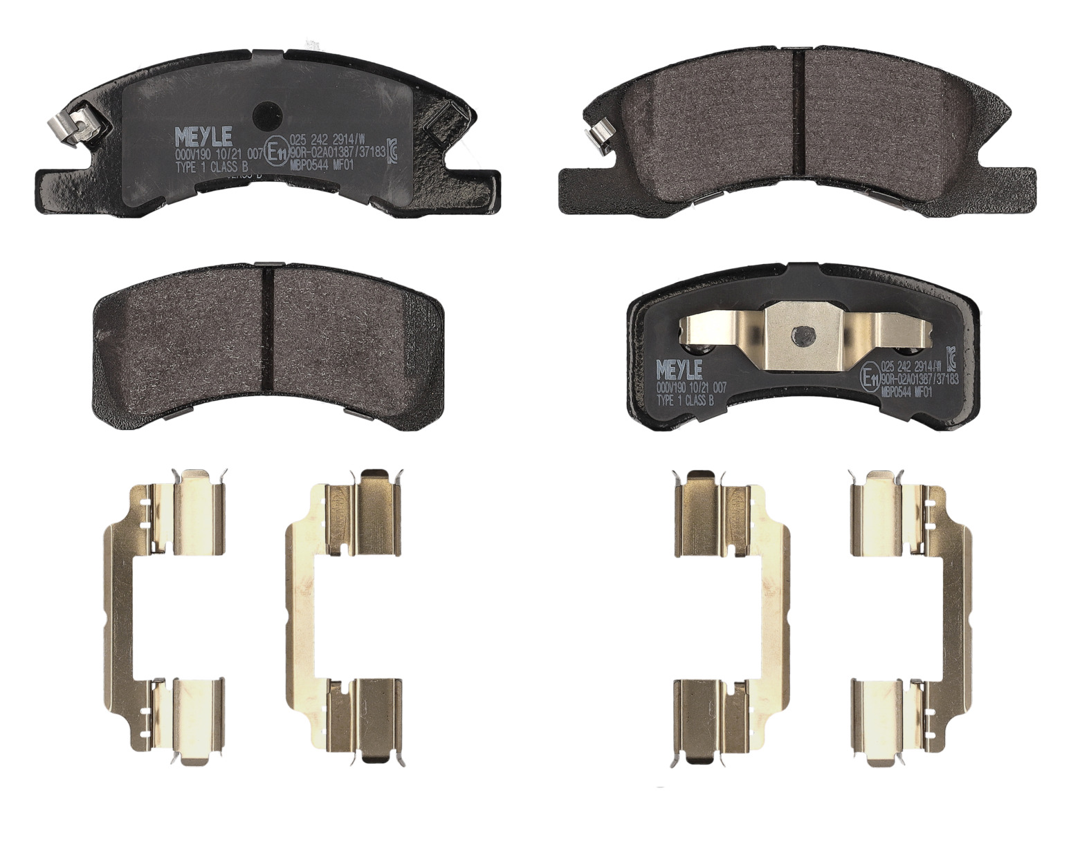 MEYLE Bremseklodser 0252422914w foraksel for DAIHATSU MITSUBISHI