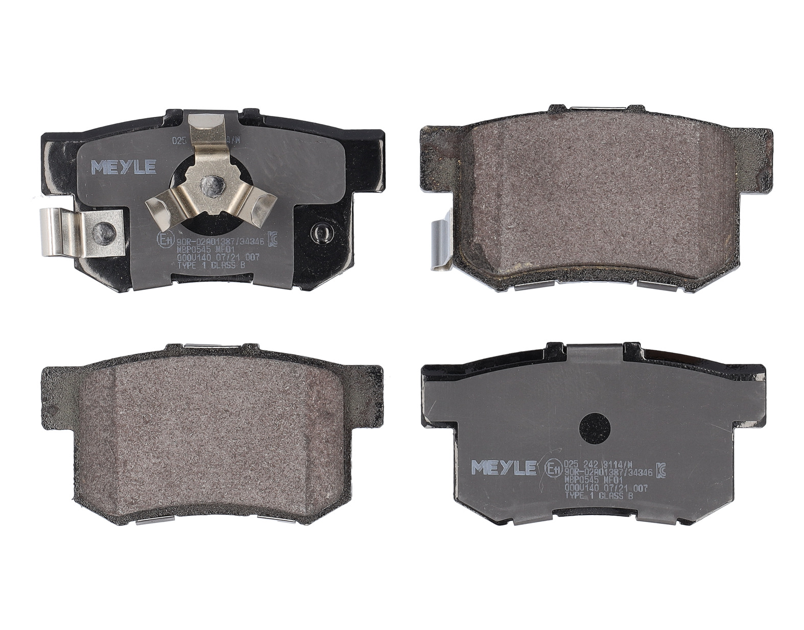 MEYLE Bremseklodser 0252423114w bagaksel for HONDA
