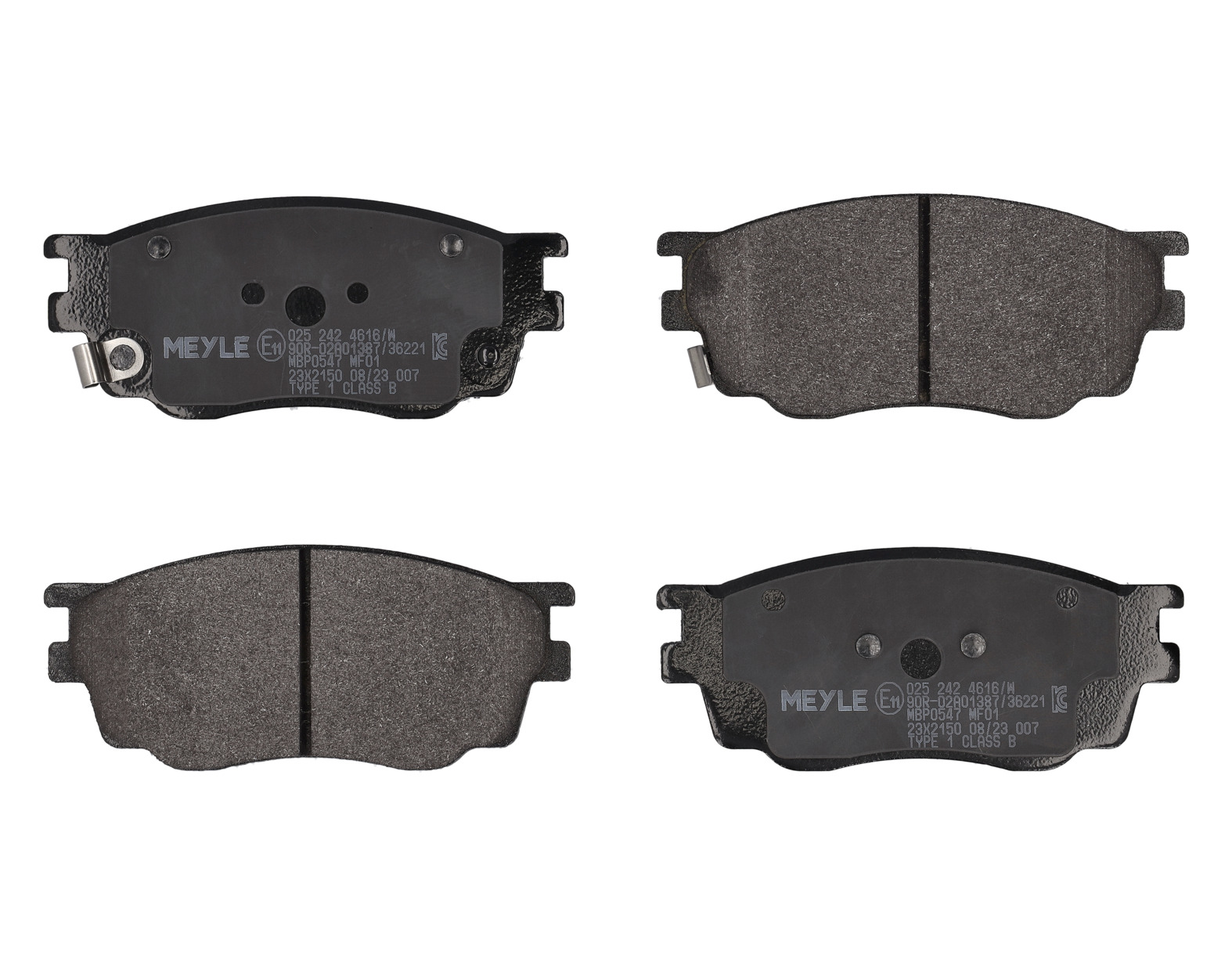 MEYLE Bremseklodser 0252424616w foraksel for MAZDA