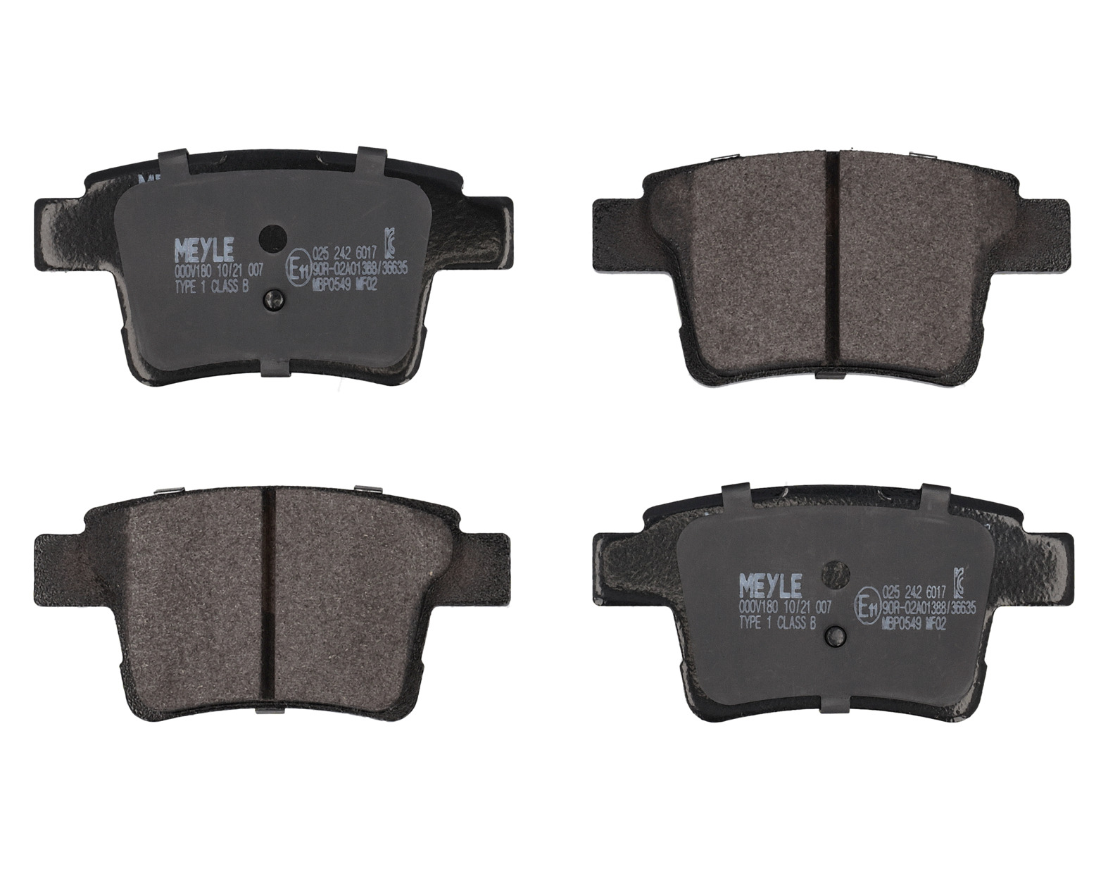 MEYLE Bremseklodser 0252426017 bagaksel for FORD JAGUAR FORD USA