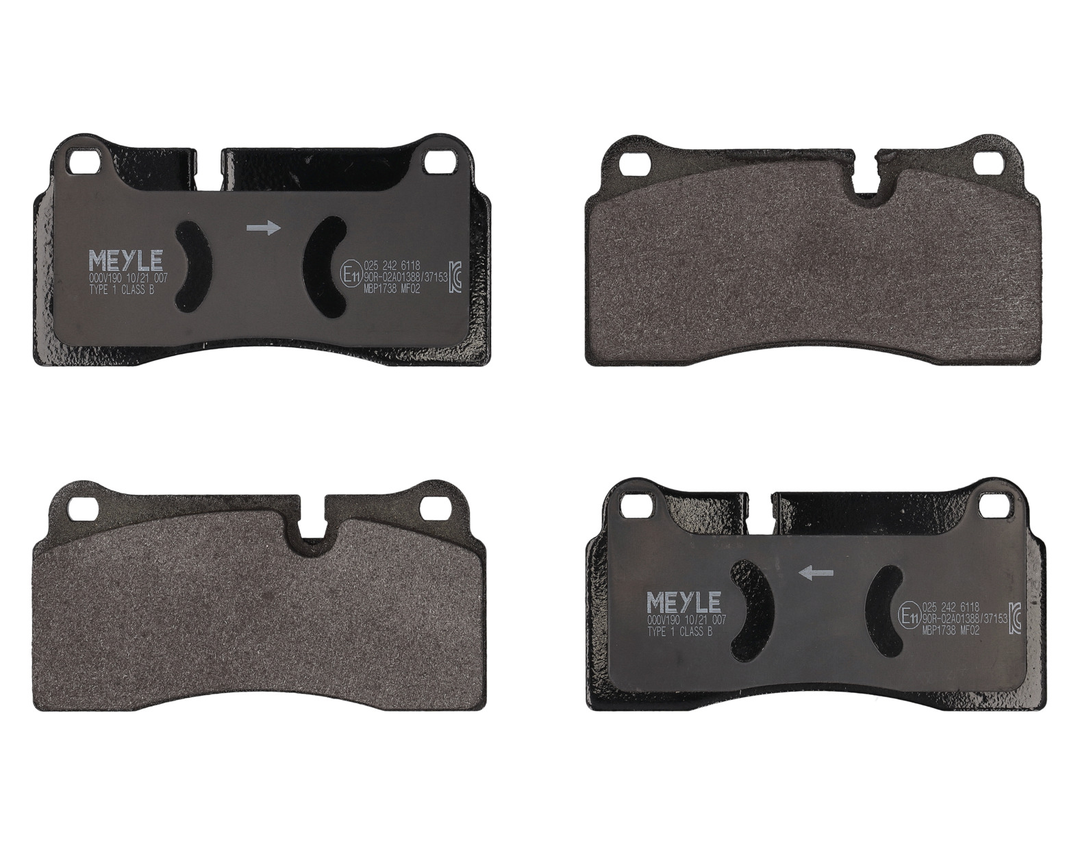 MEYLE Bremseklodser 0252426118 bagaksel for BMW AUDI
