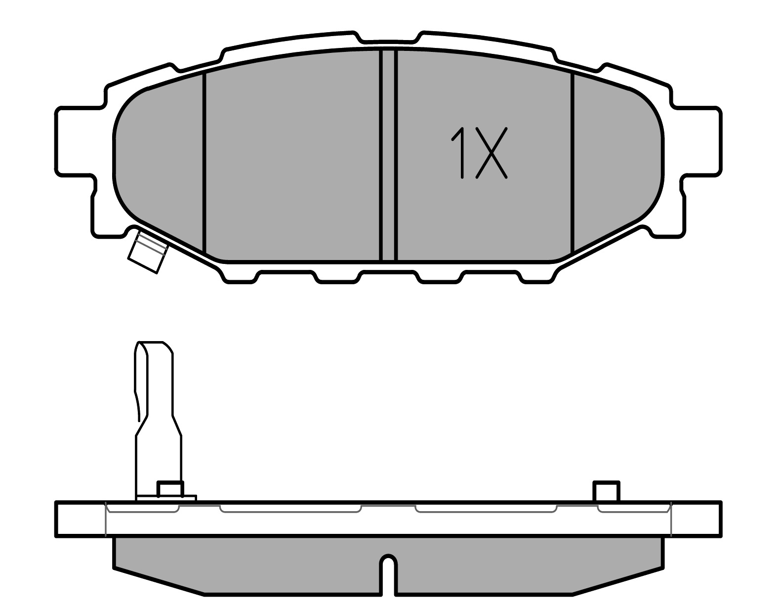 MEYLE Bremseklodser 0252427114w bagaksel for SUBARU TOYOTA
