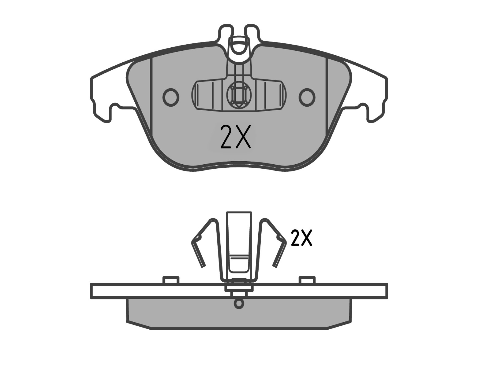 MEYLE Bremseklodser 0252425418pd bagaksel for MERCEDES-BENZ