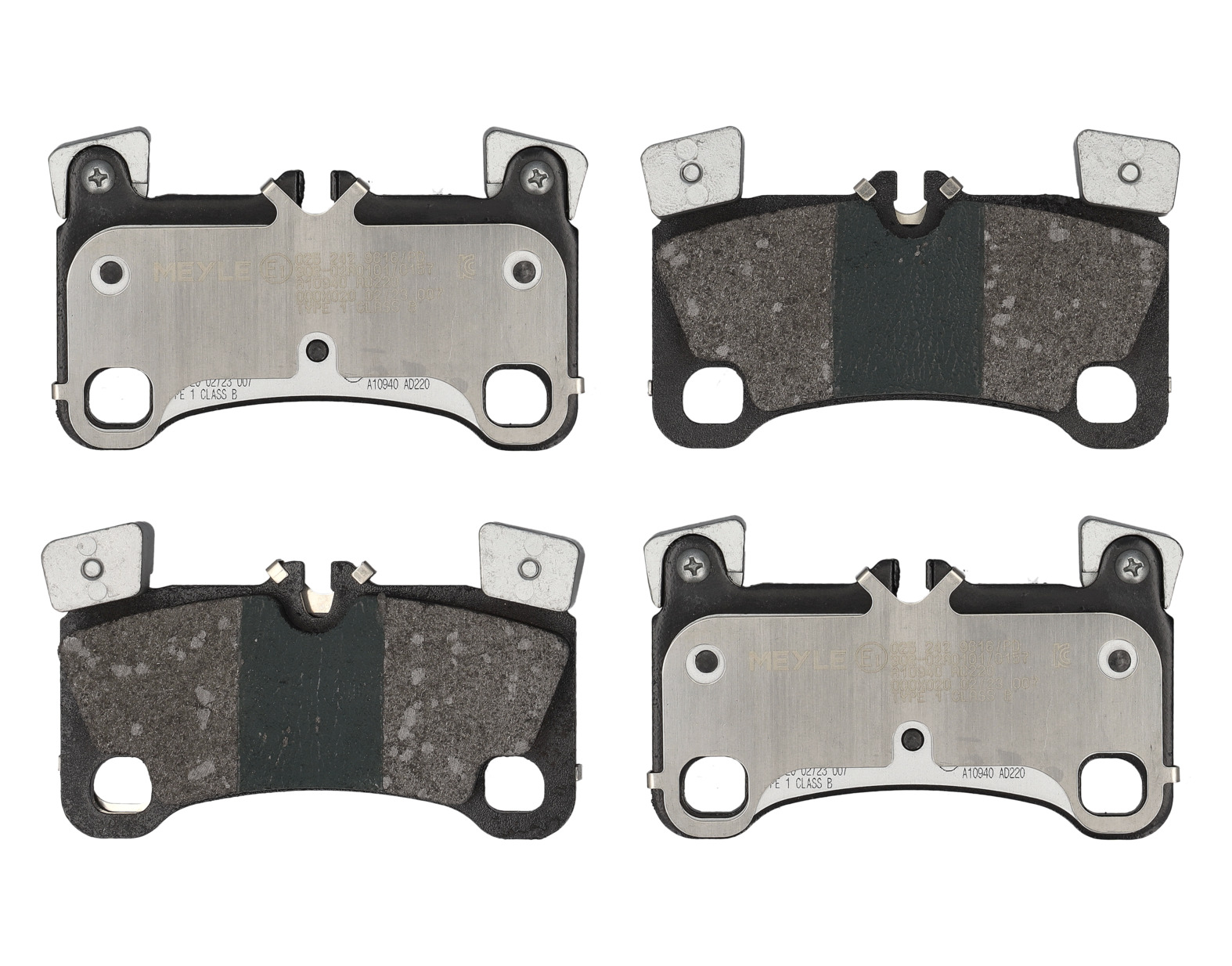 MEYLE Bremseklodser 0252429616pd bagaksel for VW PORSCHE