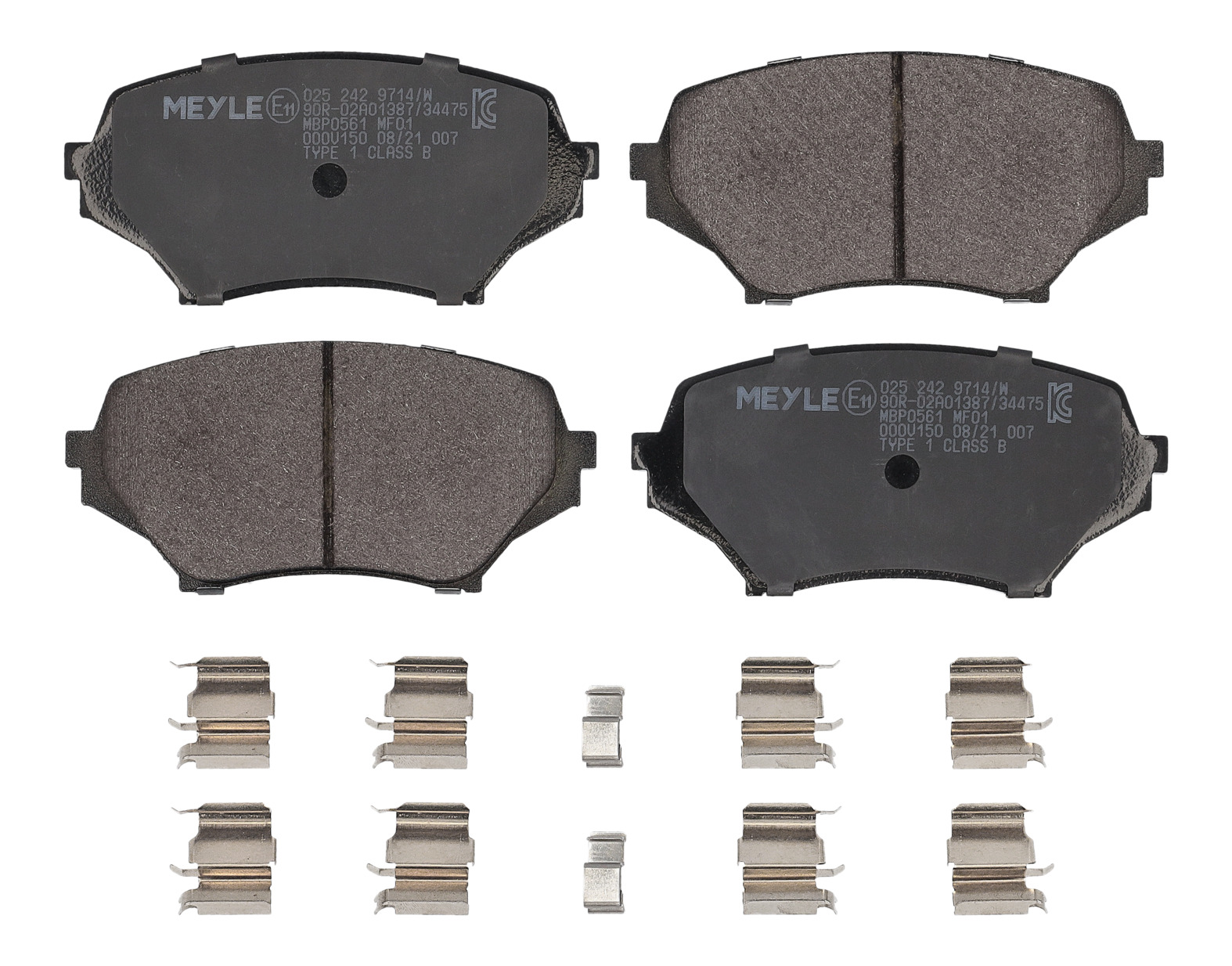 MEYLE Bremseklodser 0252429714w foraksel for MAZDA
