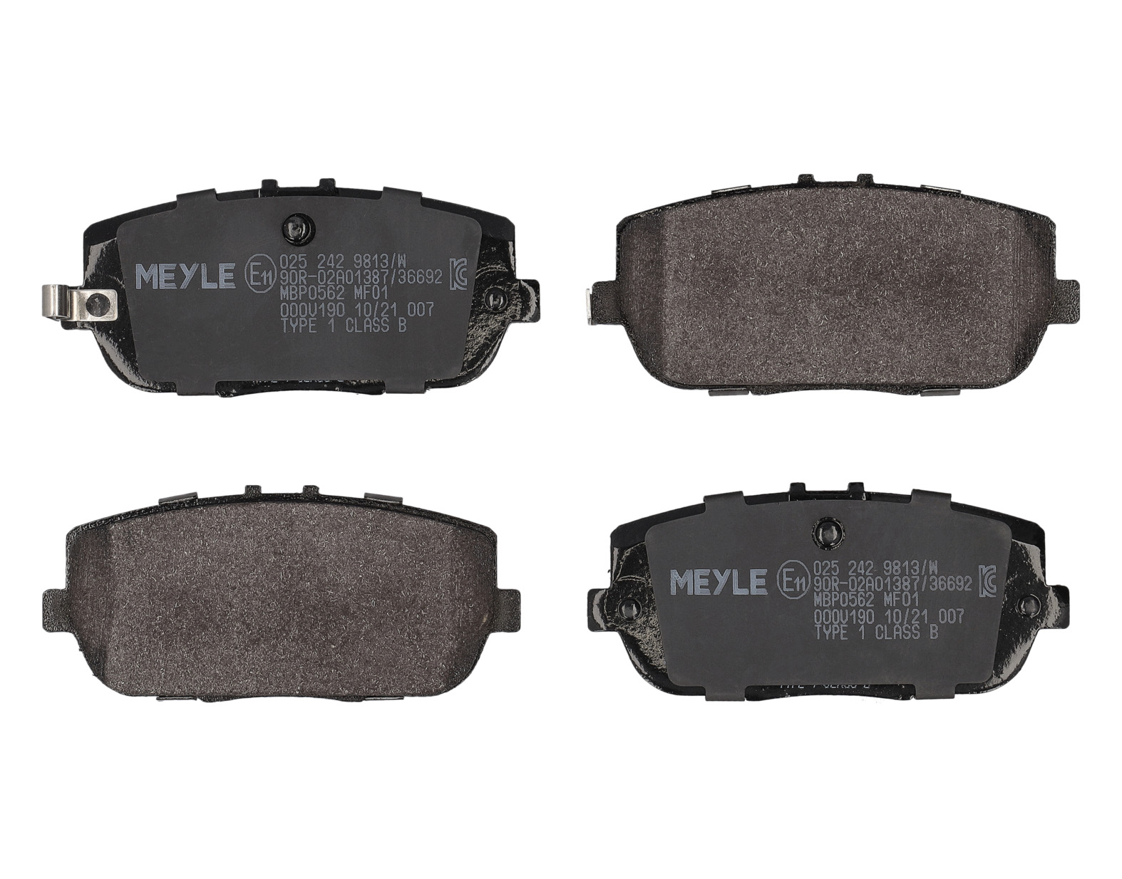 MEYLE Bremseklodser 0252429813w bagaksel for MAZDA