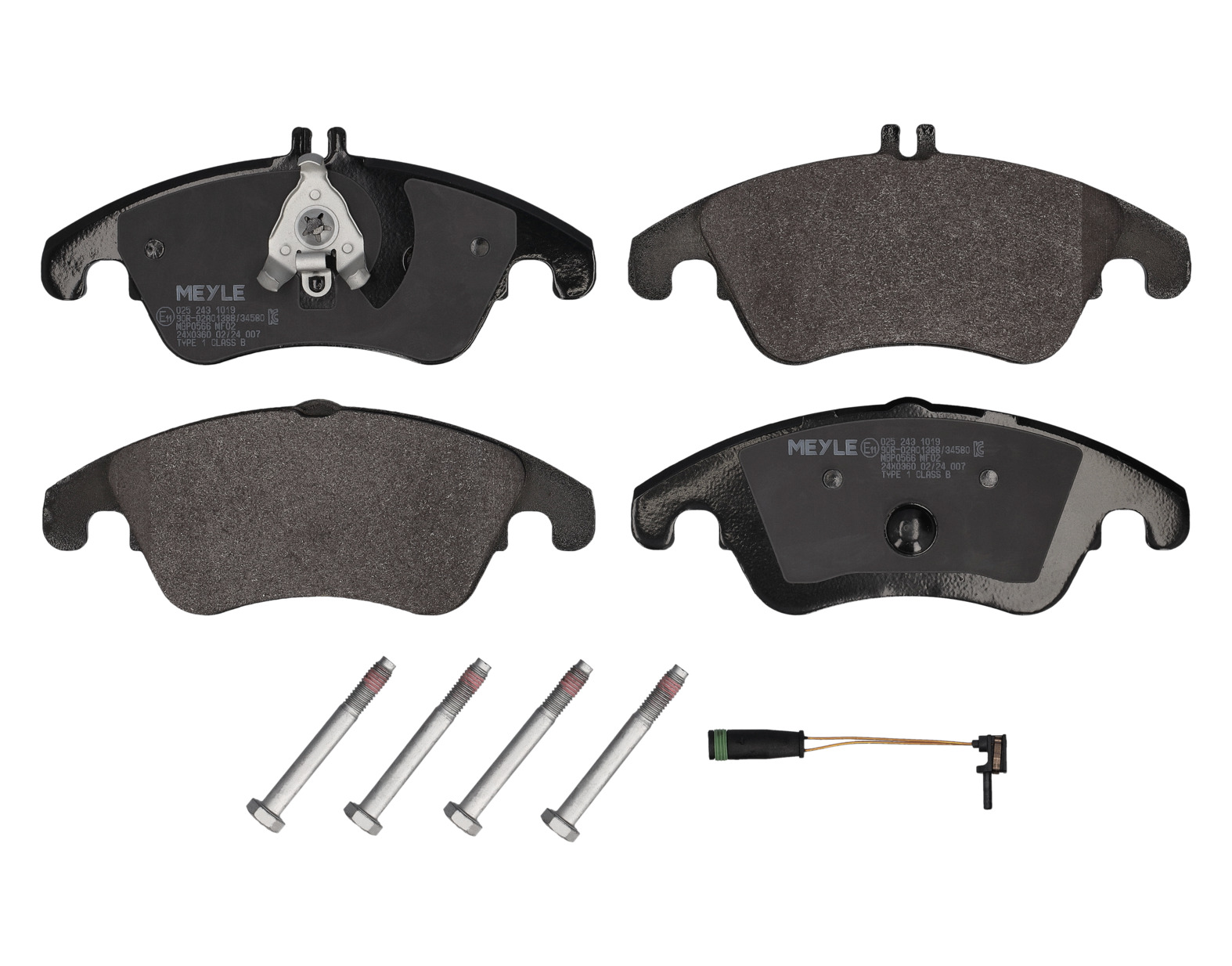 MEYLE Bremseklodser 0252431019 foraksel for MERCEDES-BENZ