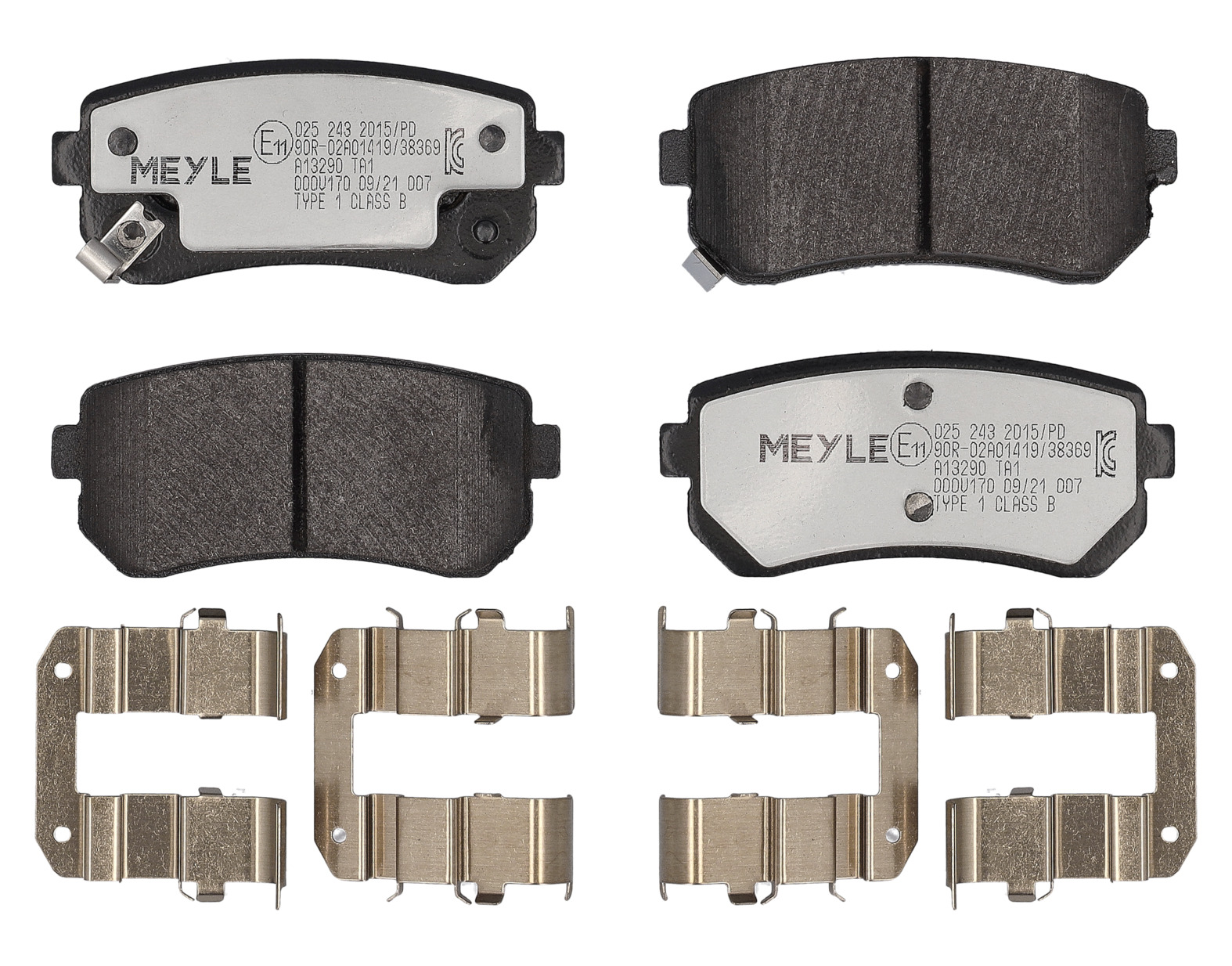 MEYLE Bremseklodser 0252432015pd bagaksel for KIA HYUNDAI
