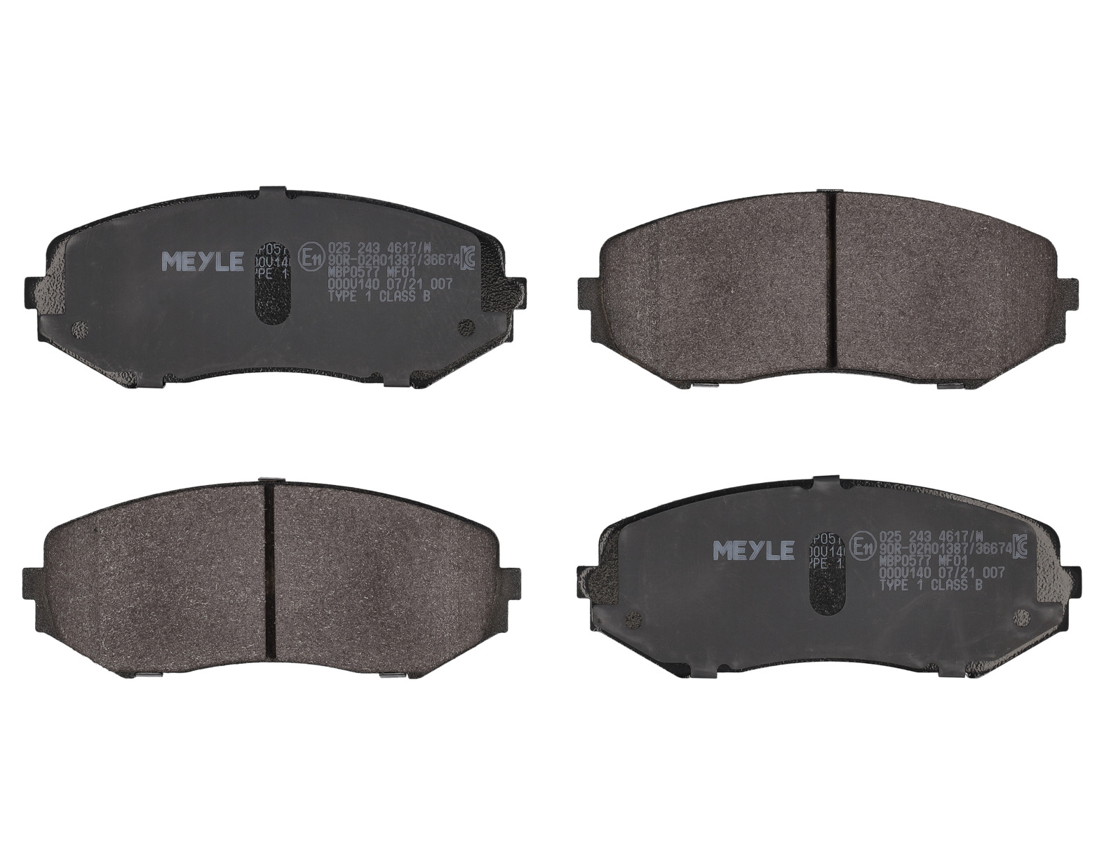 MEYLE Bremseklodser 0252434617w foraksel for SUZUKI