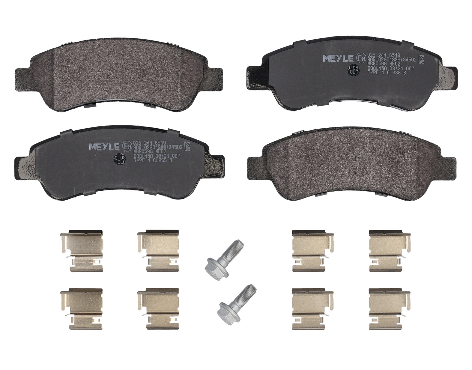 MEYLE Bremseklodser 0252446519 bagaksel for PEUGEOT CITROËN FIAT