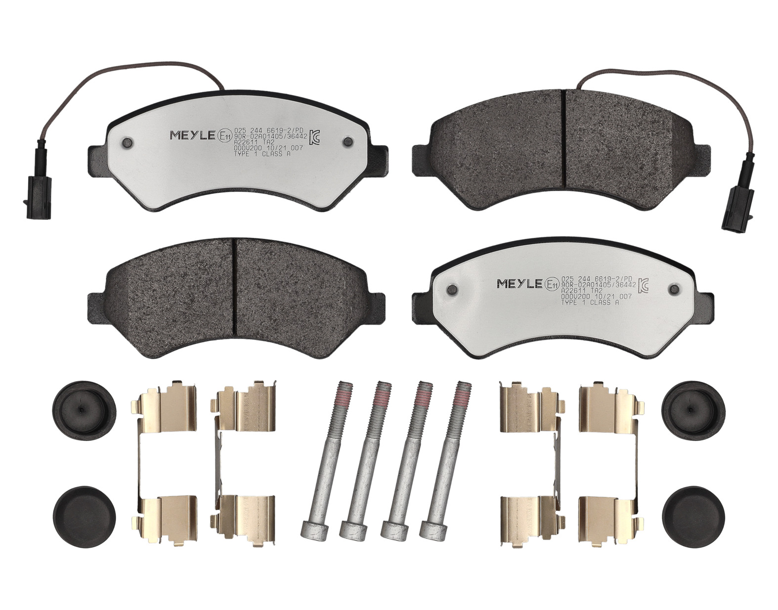MEYLE Bremseklodser 02524466192pd foraksel for PEUGEOT CITROËN FIAT OPEL