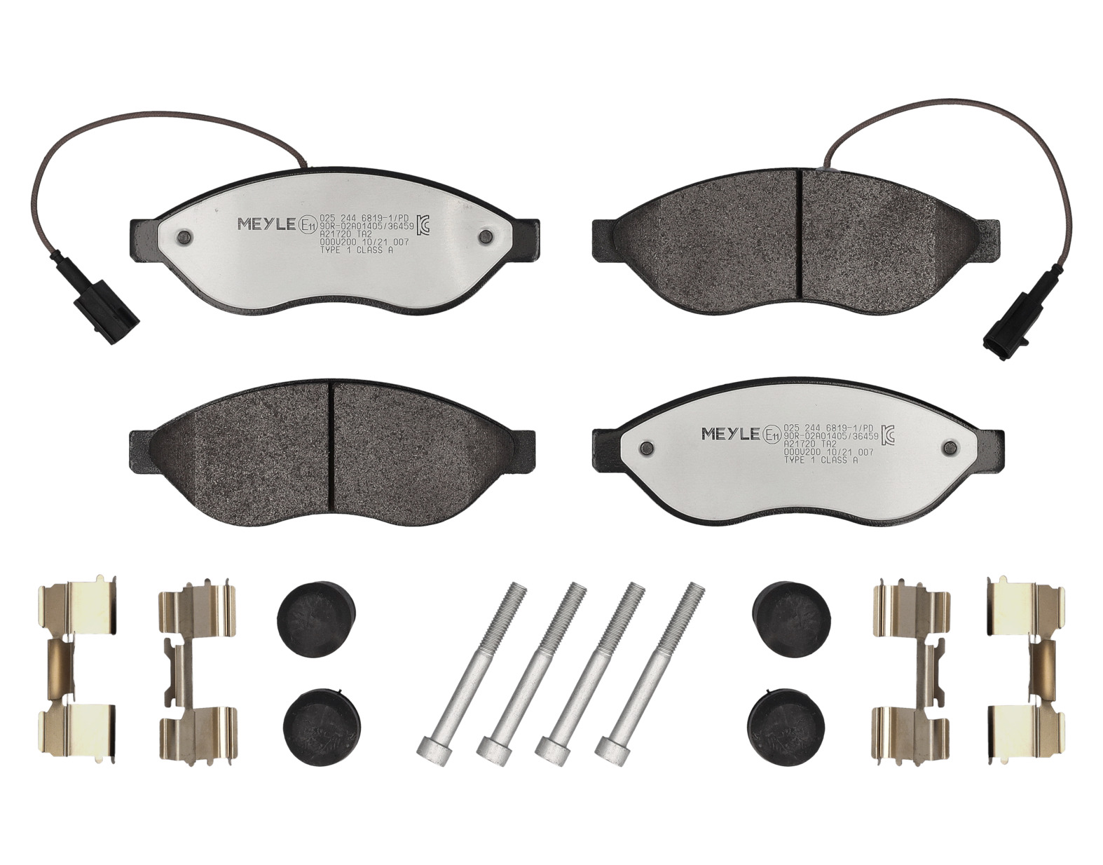 MEYLE Bremseklodser 02524468191pd foraksel for PEUGEOT CITROËN FIAT VAUXHALL