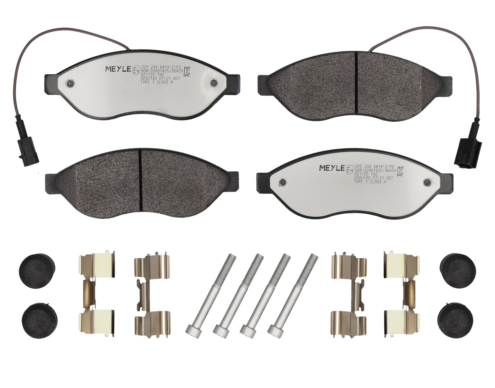 MEYLE Bremseklodser 02524468192pd foraksel for CITROËN PEUGEOT FIAT TOYOTA