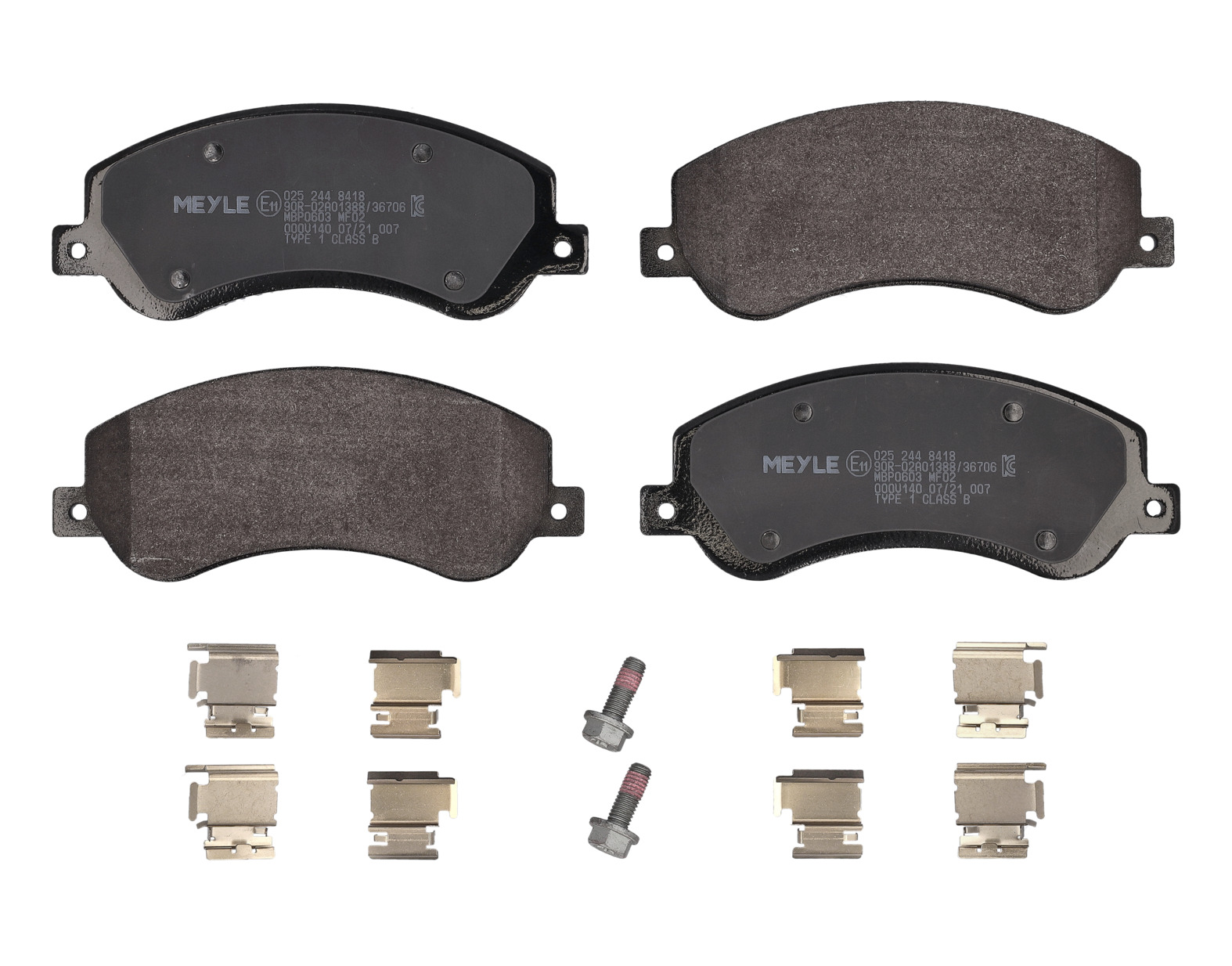 MEYLE Bremseklodser 0252448418 foraksel for VW