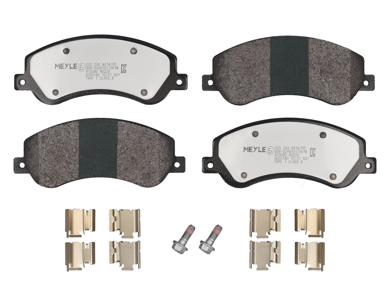 MEYLE Bremseklodser 0252448418pd foraksel for VW