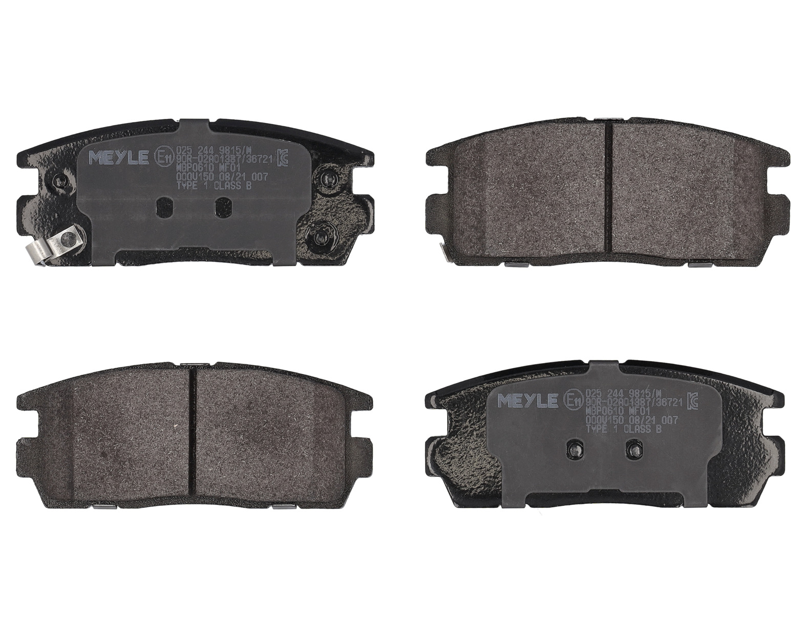 MEYLE Bremseklodser 0252449815w bagaksel for VAUXHALL OPEL CHEVROLET GENERAL MOTORS