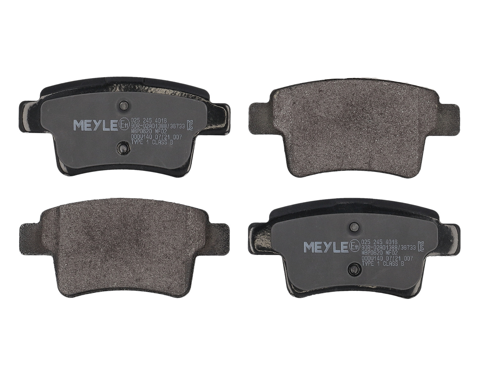 MEYLE Bremseklodser 0252454016 bagaksel for CITROËN