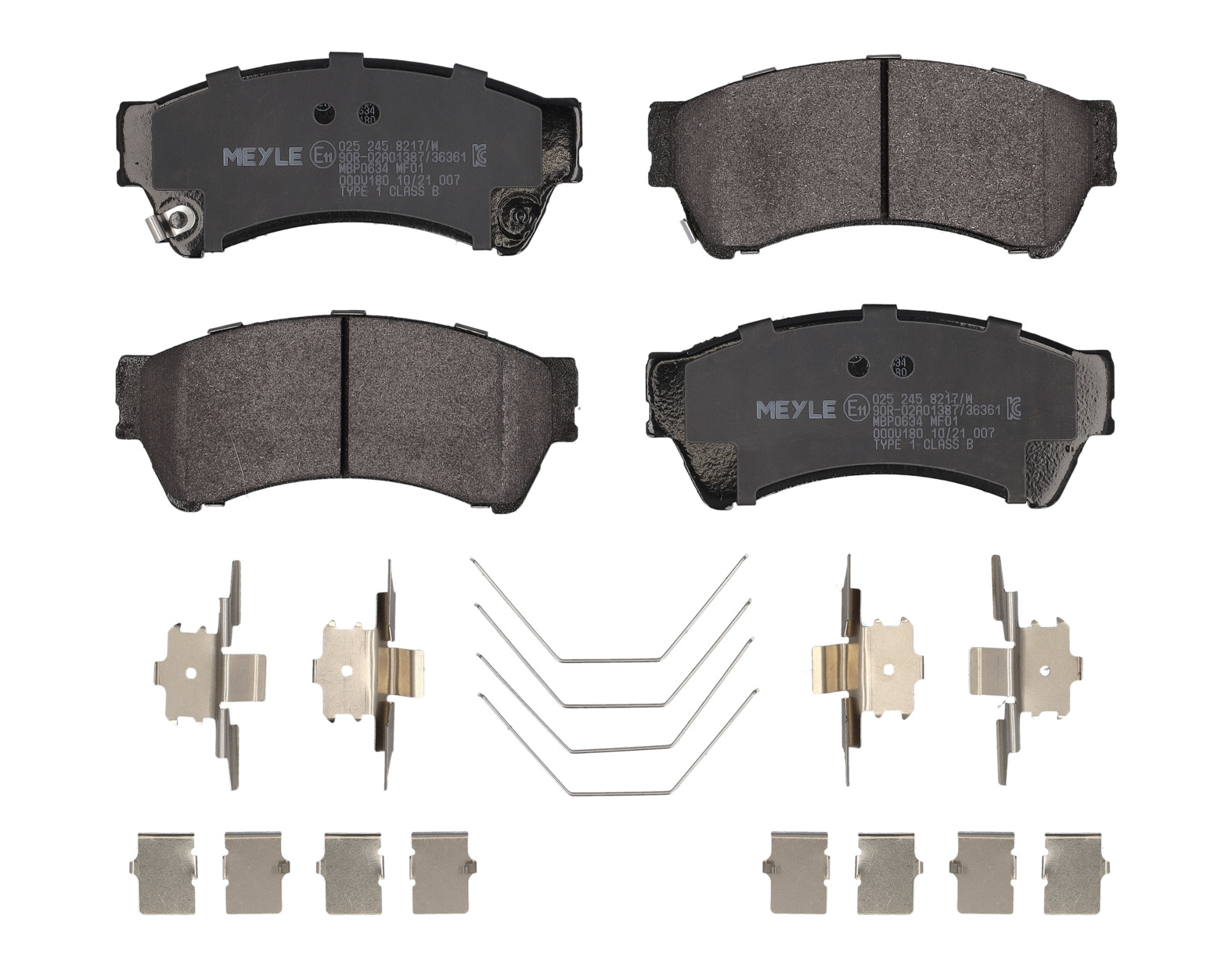 MEYLE Bremseklodser 0252458217w foraksel for MAZDA
