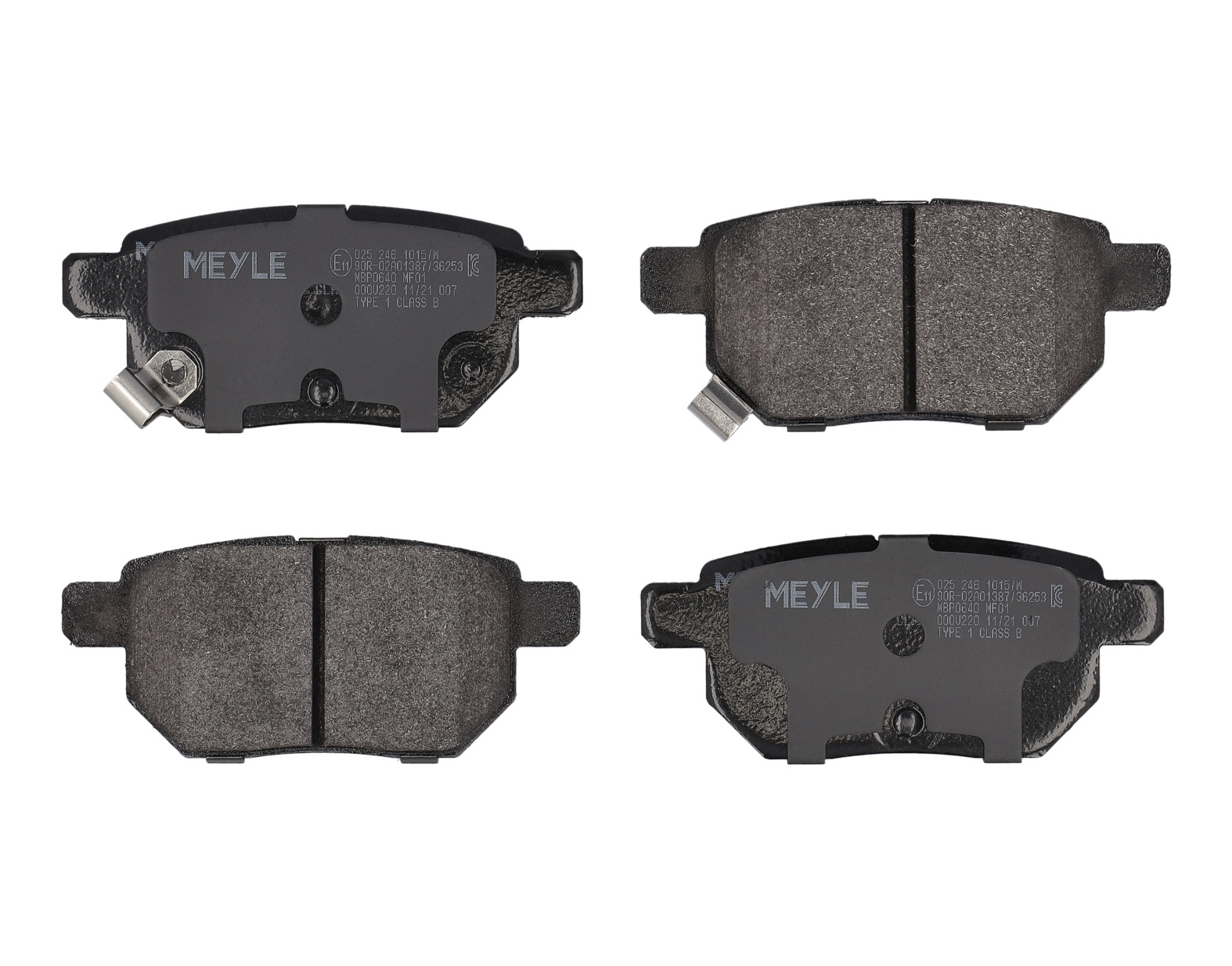 MEYLE Bremseklodser 0252461015w bagaksel for TOYOTA LEXUS