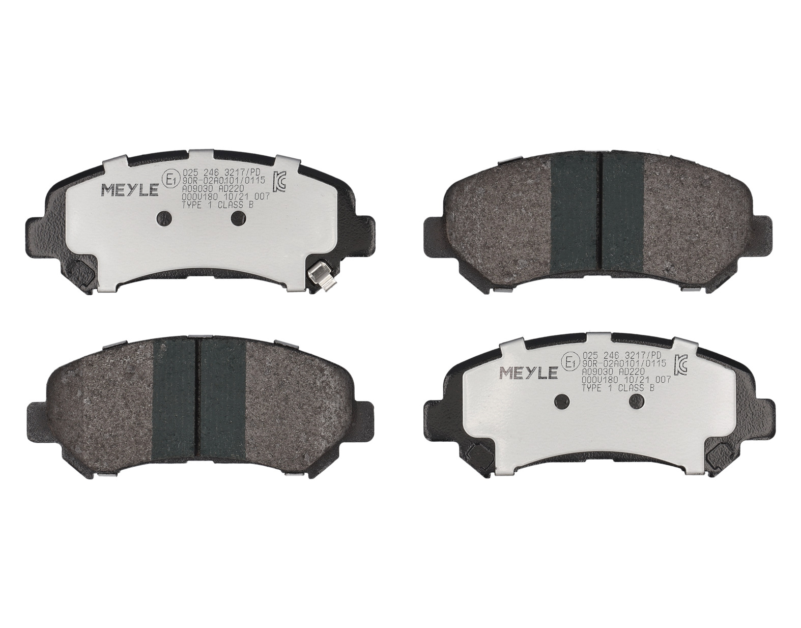 MEYLE Bremseklodser 0252463217pd foraksel for NISSAN SUZUKI